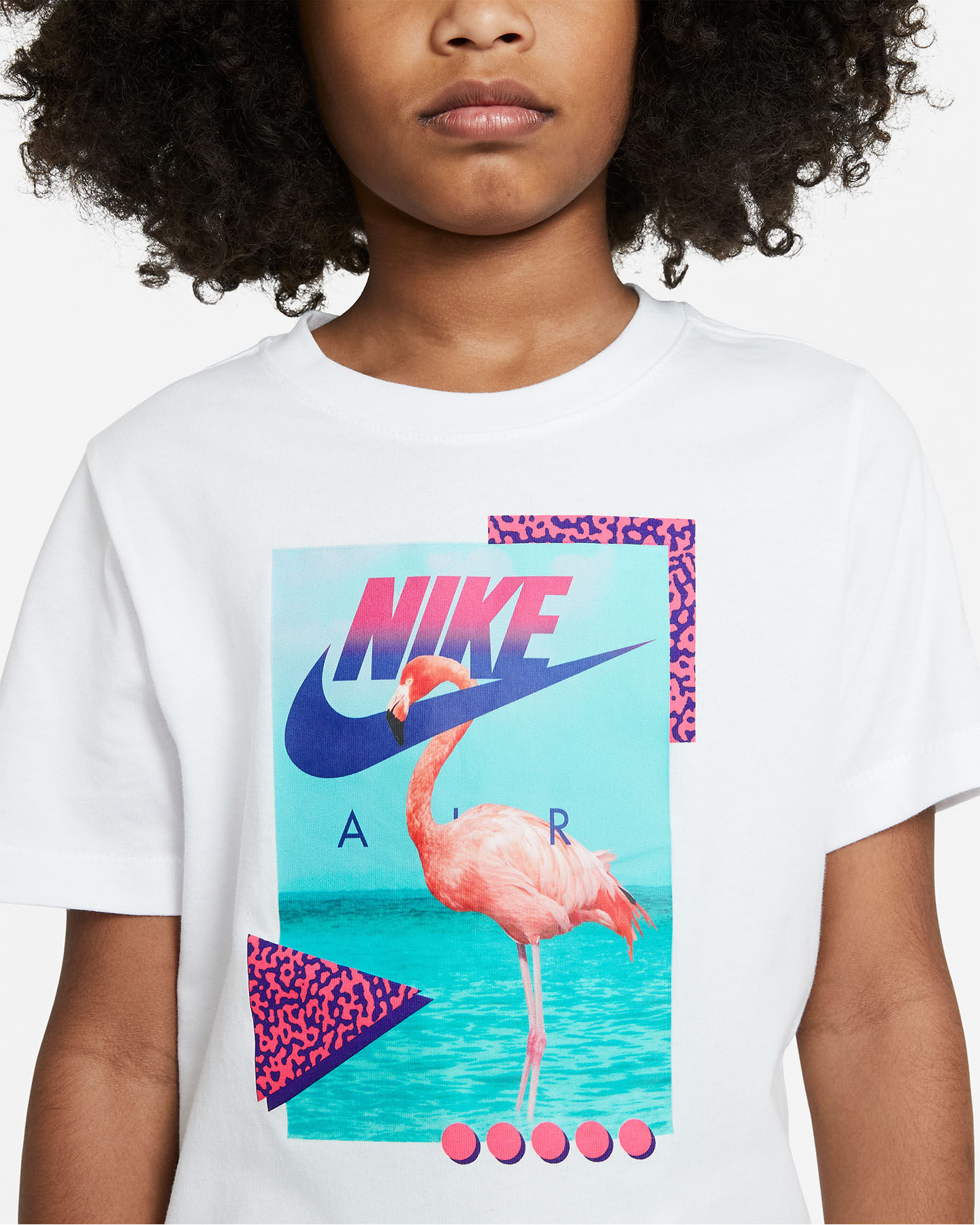  T-Shirt NIKE BEACH FLAMINGO JR S5302014|100|S scatto 2