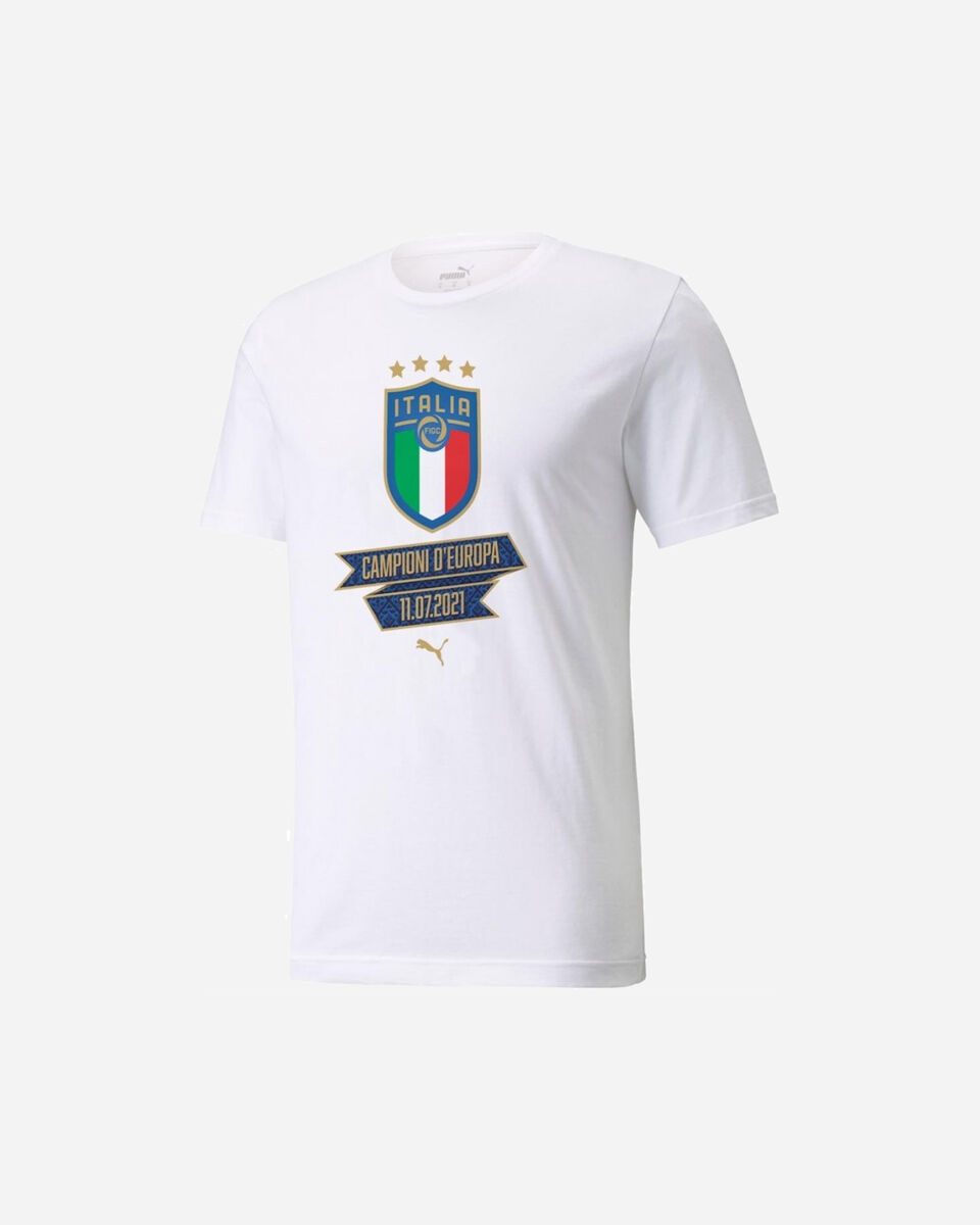  Abbigliamento calcio PUMA FIGC ITALIA WINNER TEE JR S5430794 scatto 0