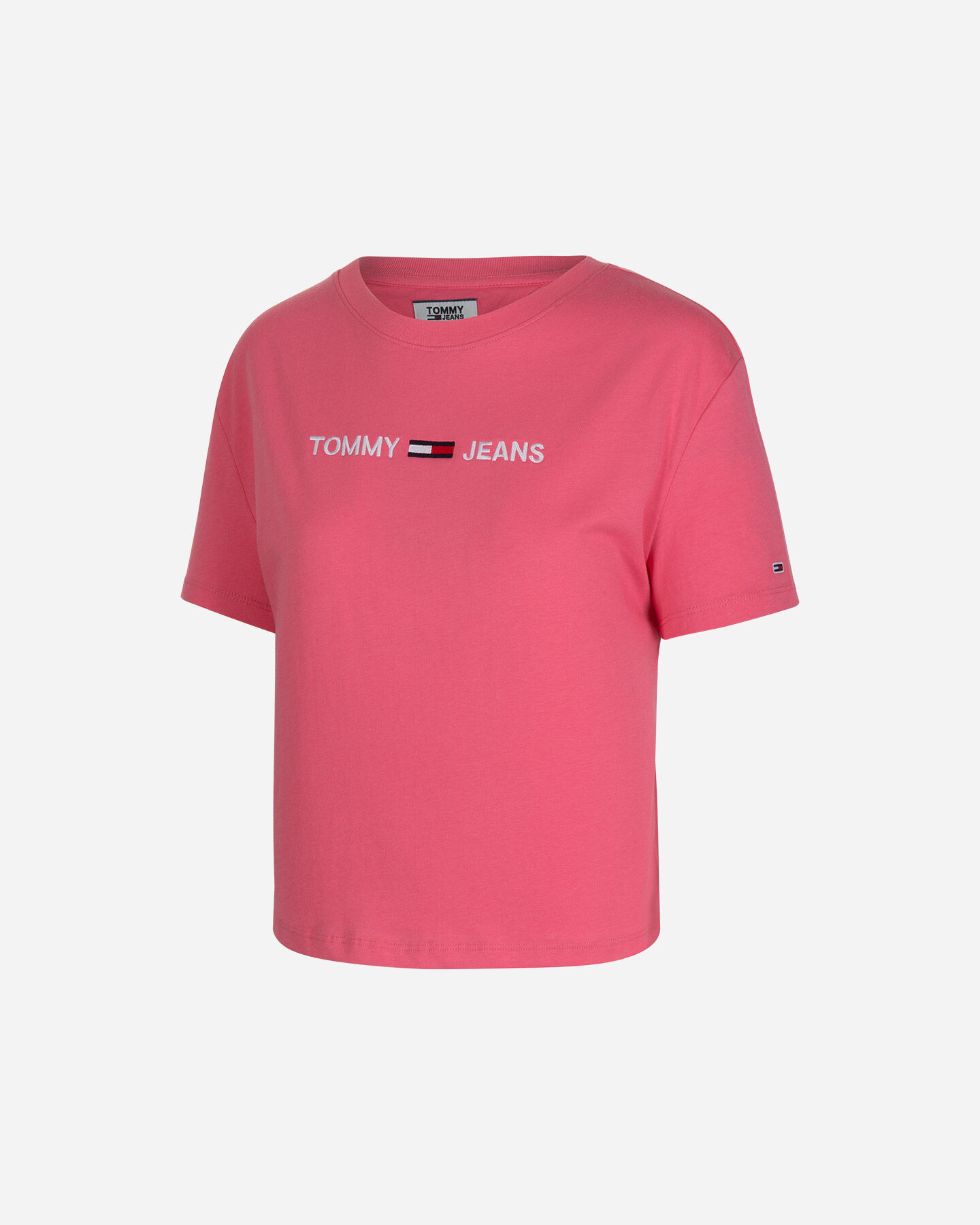  T-Shirt TOMMY HILFIGER MC CROP FIT LOGO W S4082517|TIK|XS scatto 0