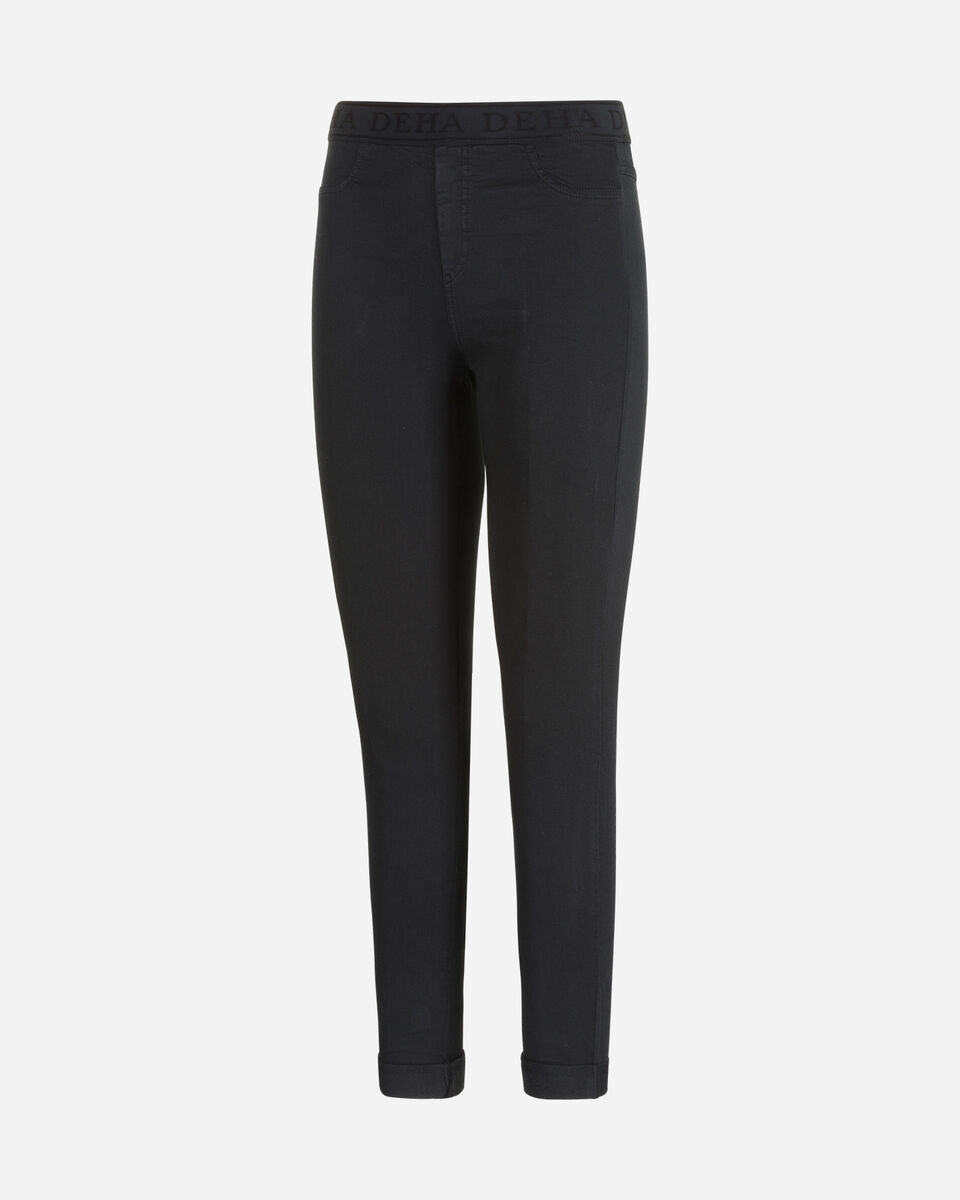  Pantalone DEHA GABARDINE STRAIGHT ELASTIC LOGO W S4081834|10009|XS scatto 0