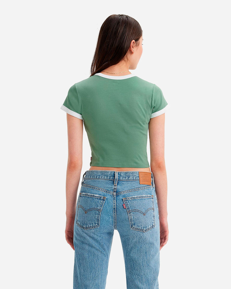  T-Shirt LEVI'S CROP COLLEGE W S4132799|0064|XS scatto 1