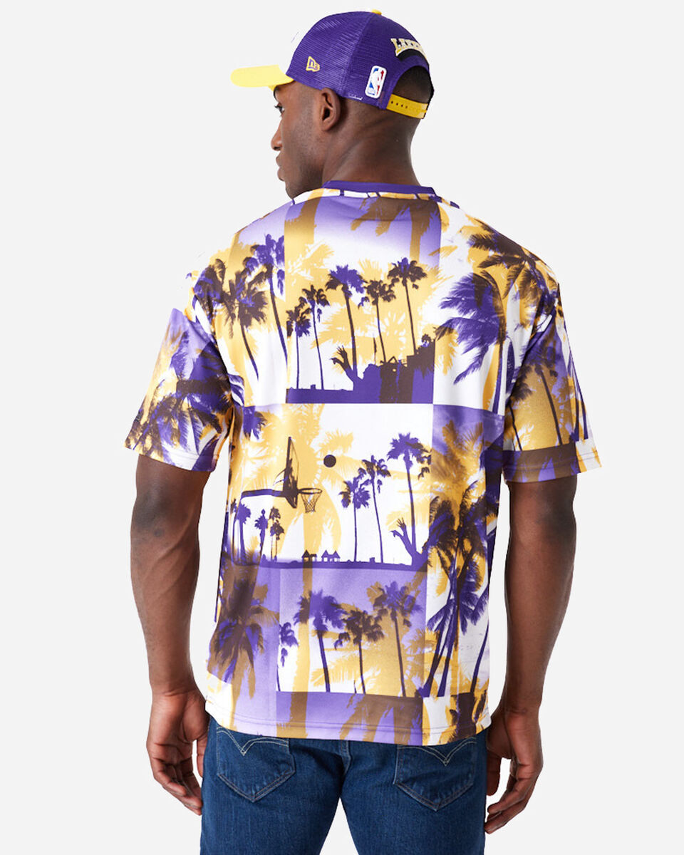  T-Shirt NEW ERA PALM TREE LOS ANGELES LAKERS M S5692338|701|XS scatto 1