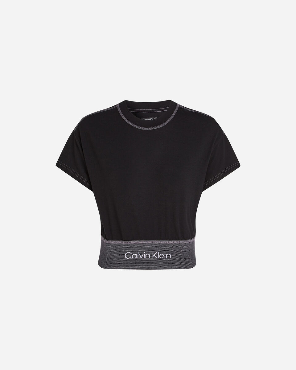  T-Shirt CALVIN KLEIN SPORT LOGO RISE W S4124383|BAE|XS scatto 0