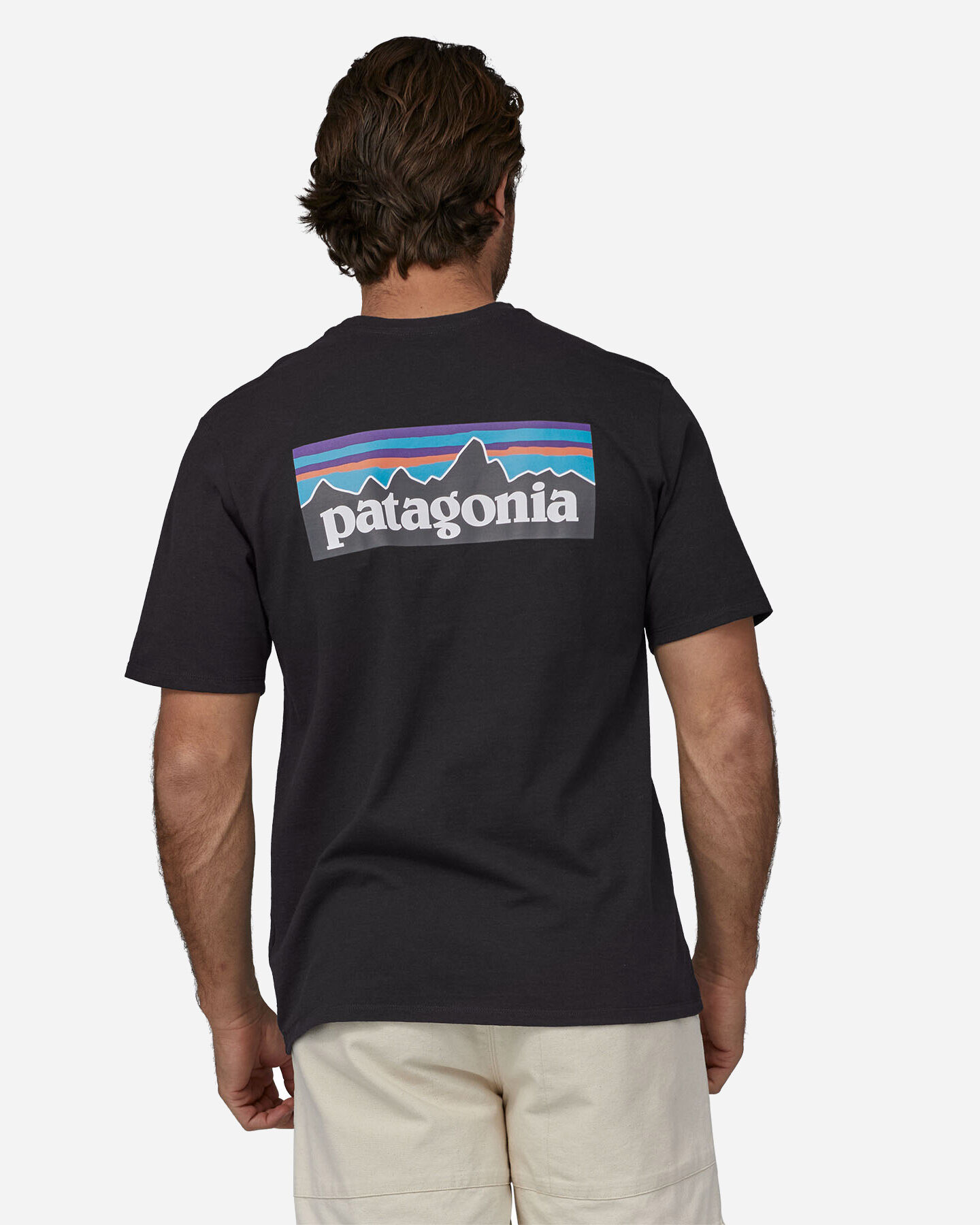  T-Shirt PATAGONIA BIG LOGO M S5443941|BLK|S scatto 3