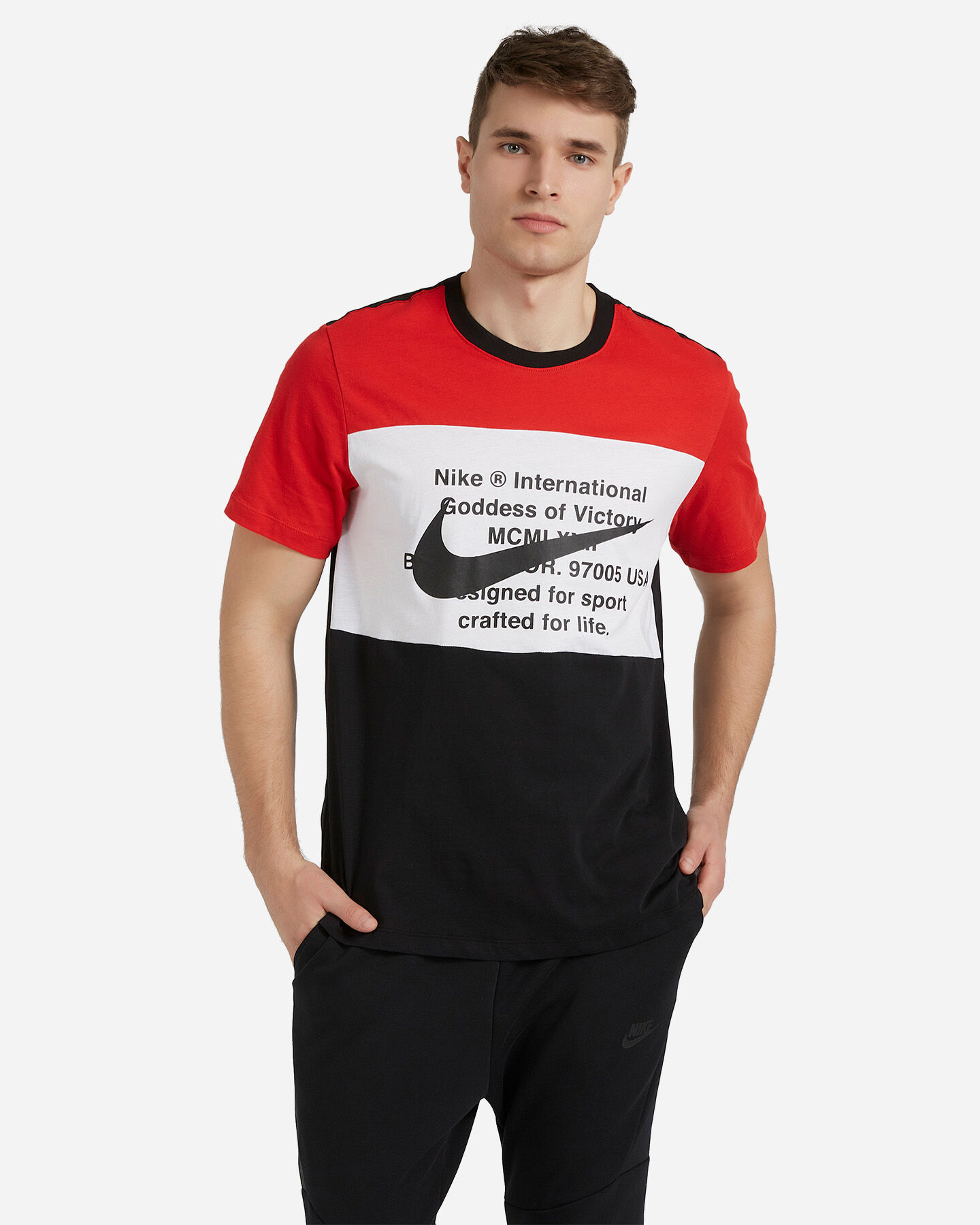  T-Shirt NIKE SWOOSH COLOR BLOCK M S5165242|010|S scatto 0