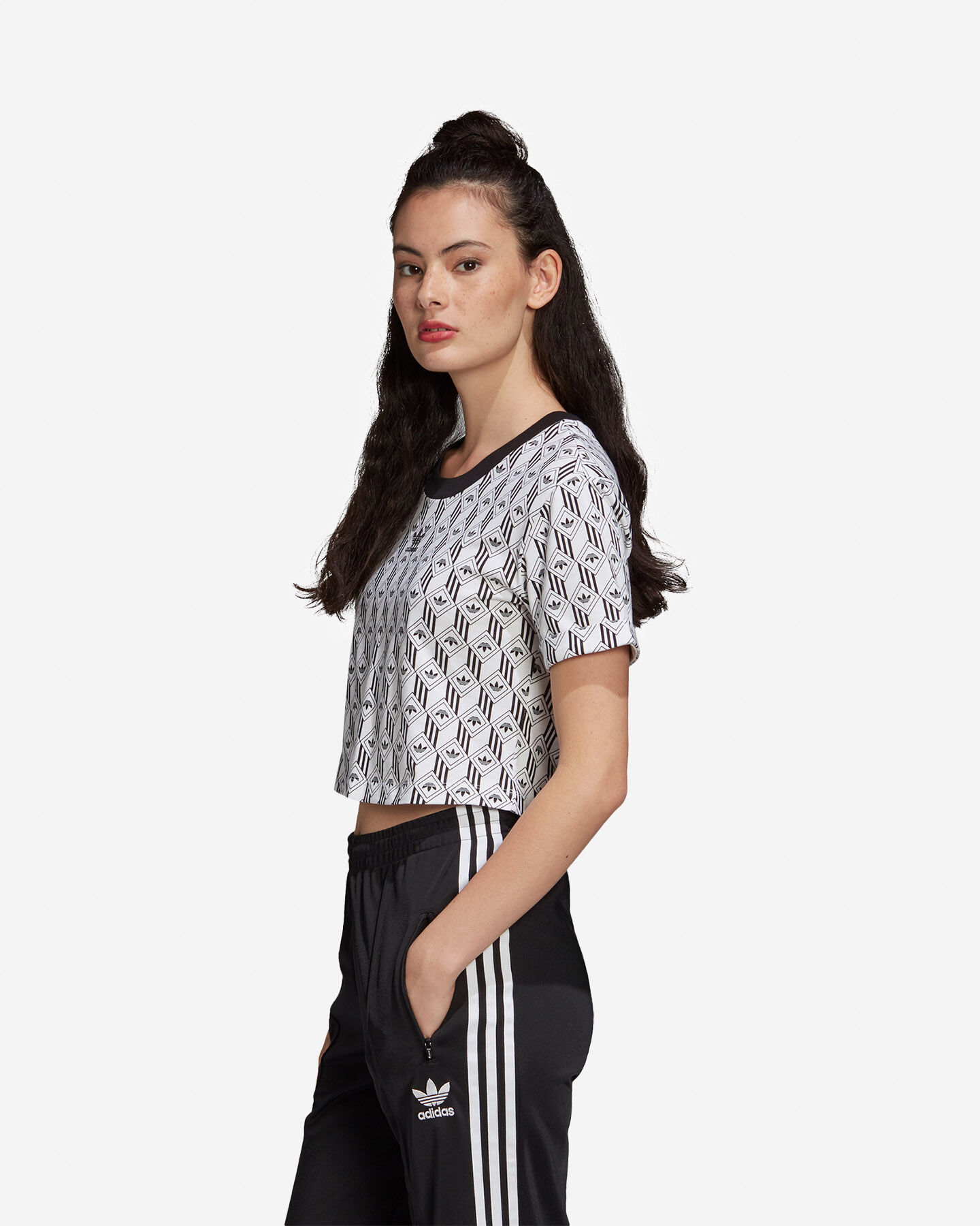  T-Shirt ADIDAS CROPPED W S5147721|UNI|38 scatto 3