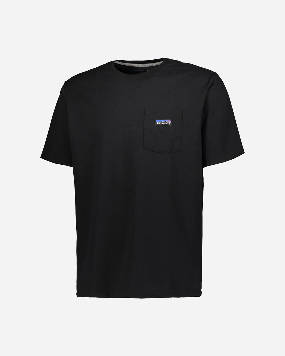  T-Shirt PATAGONIA P-6 LABEL POCKET M S4089224|BLK|S scatto 0