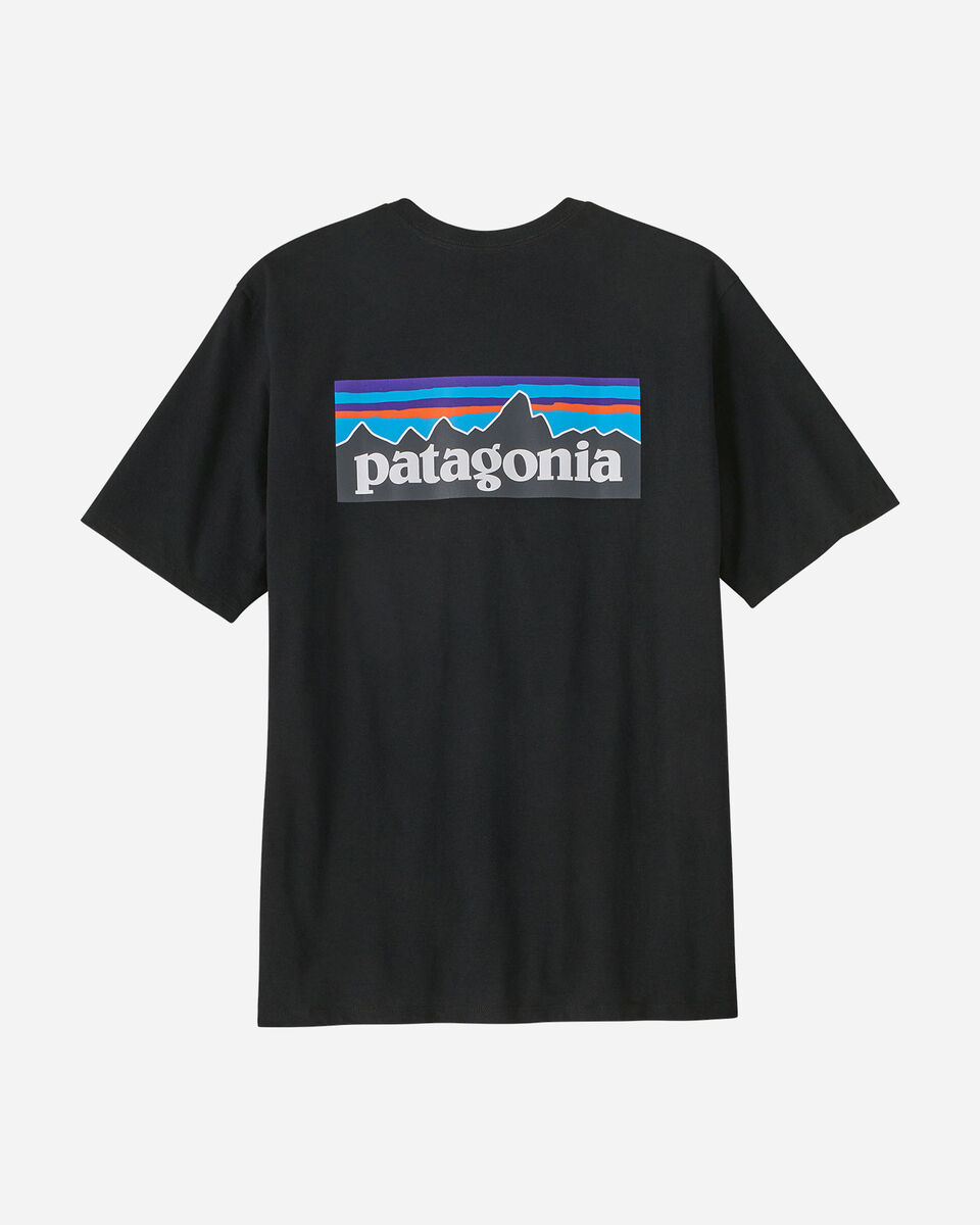  T-Shirt PATAGONIA BIG LOGO M S5443941|BLK|S scatto 1