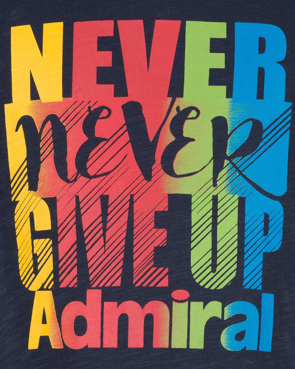  T-Shirt ADMIRAL NEVER GIVE UP JR S4075947|914|6A scatto 2