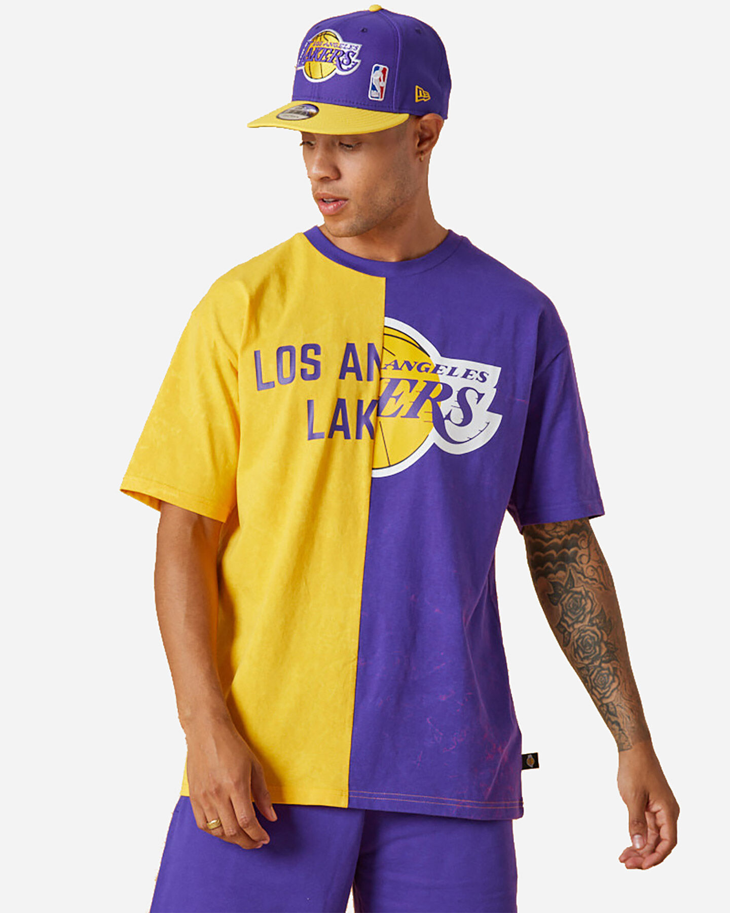  Abbigliamento basket NEW ERA NBA WASHED MIX LOS ANGELES LAKERS M S5448132|710|S scatto 0