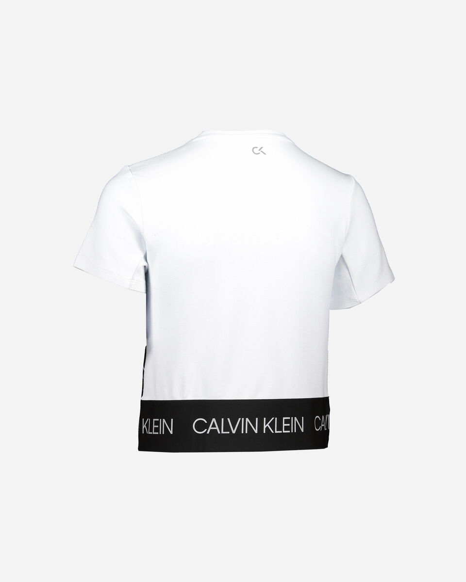  T-Shirt CALVIN KLEIN SPORT ACTIVE ICON CROP W S4076026|100|XS scatto 1