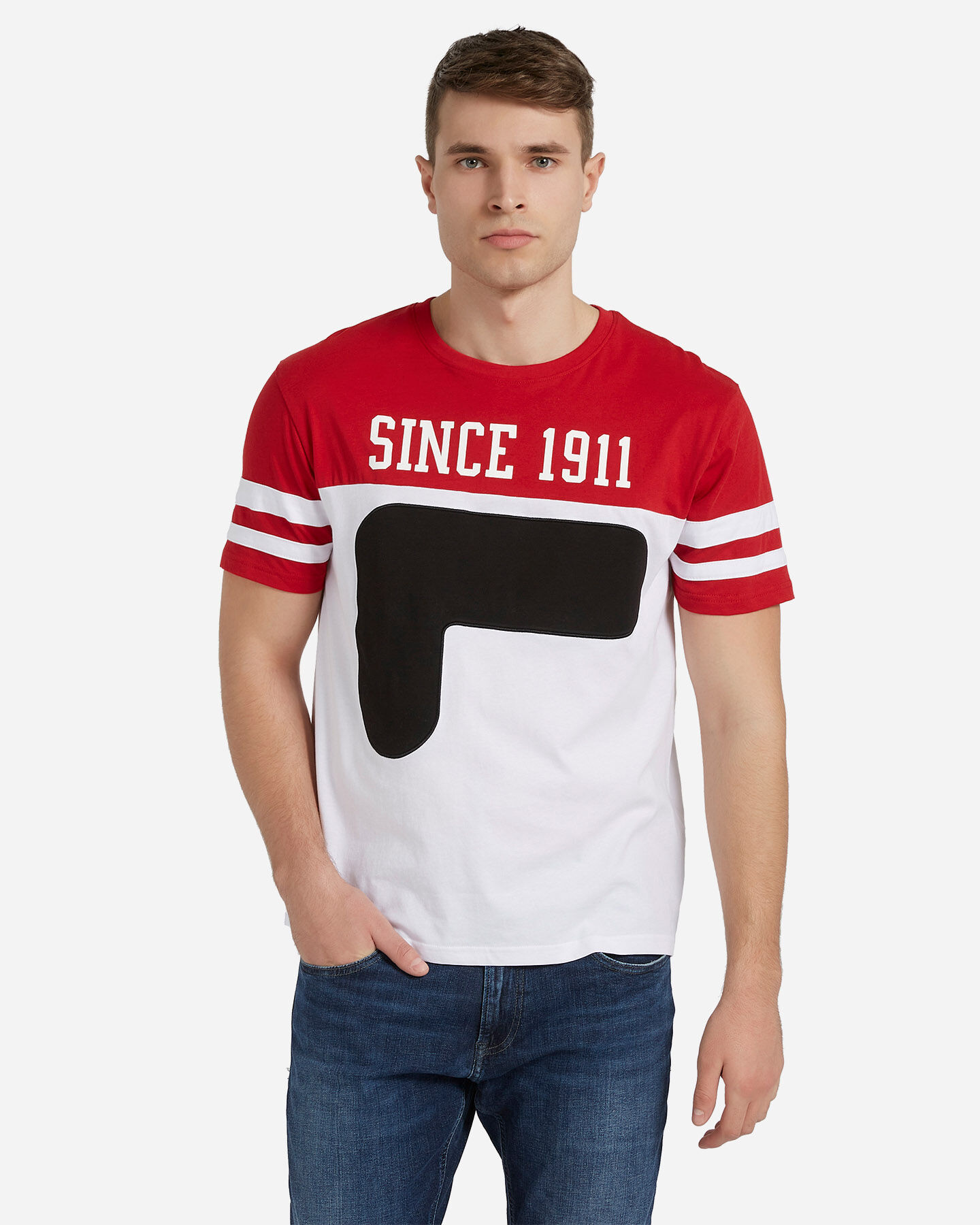  T-Shirt FILA COLOR BLOCK SINCE 1911 M S4073961|270/050|XS scatto 0