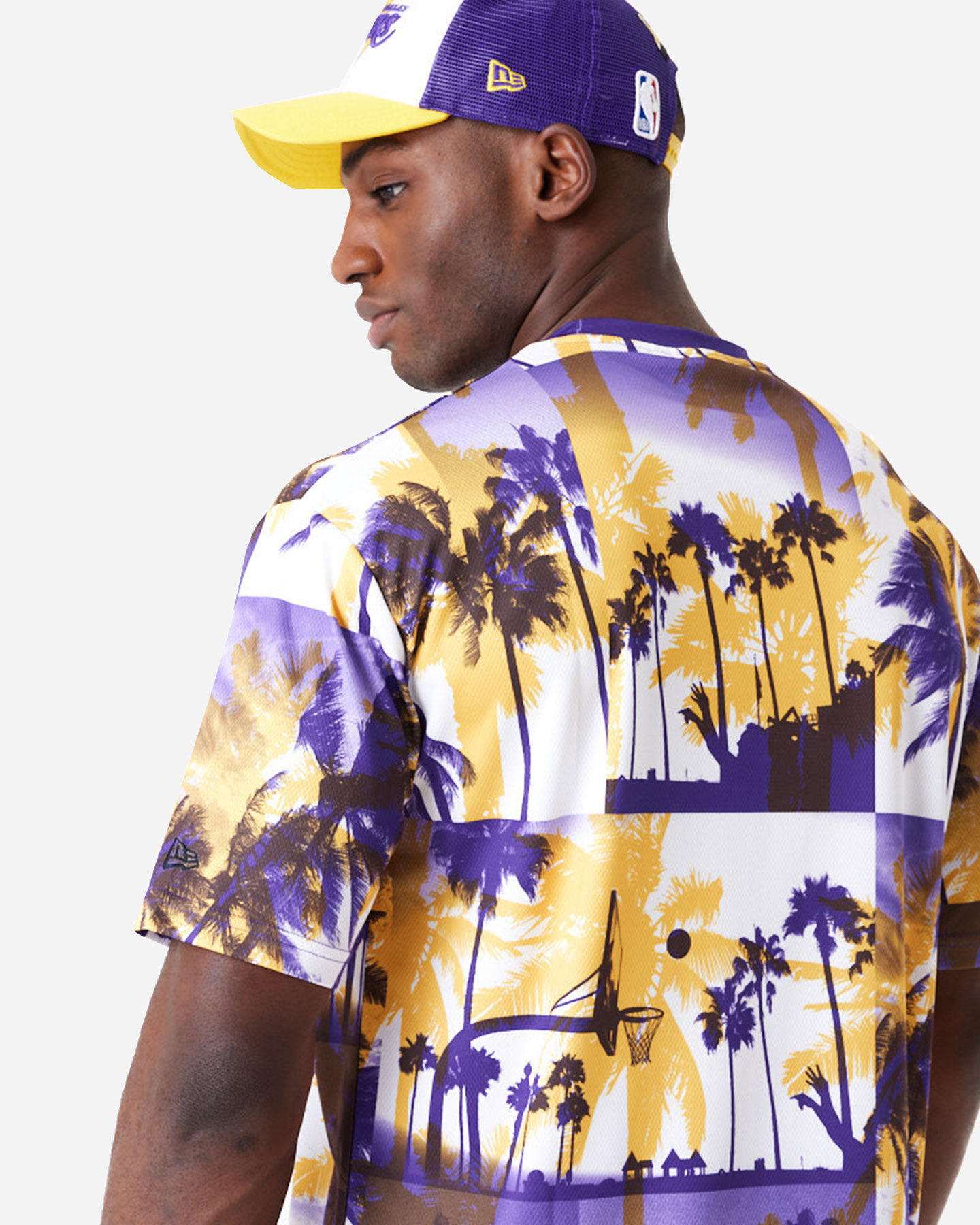  T-Shirt NEW ERA PALM TREE LOS ANGELES LAKERS M S5692338|701|XS scatto 4