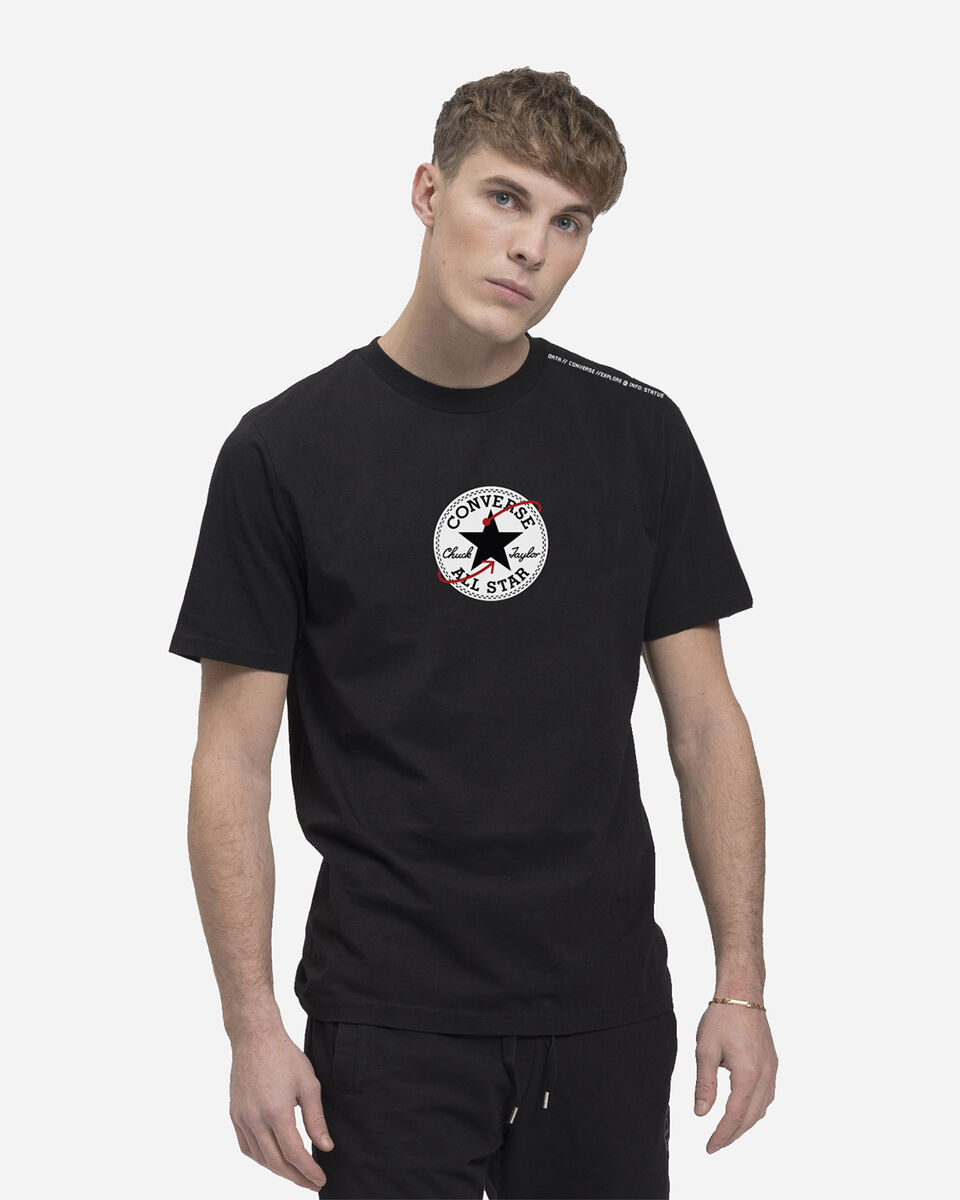  T-Shirt CONVERSE ALL STAR PATCH M S5484227|001|L scatto 0