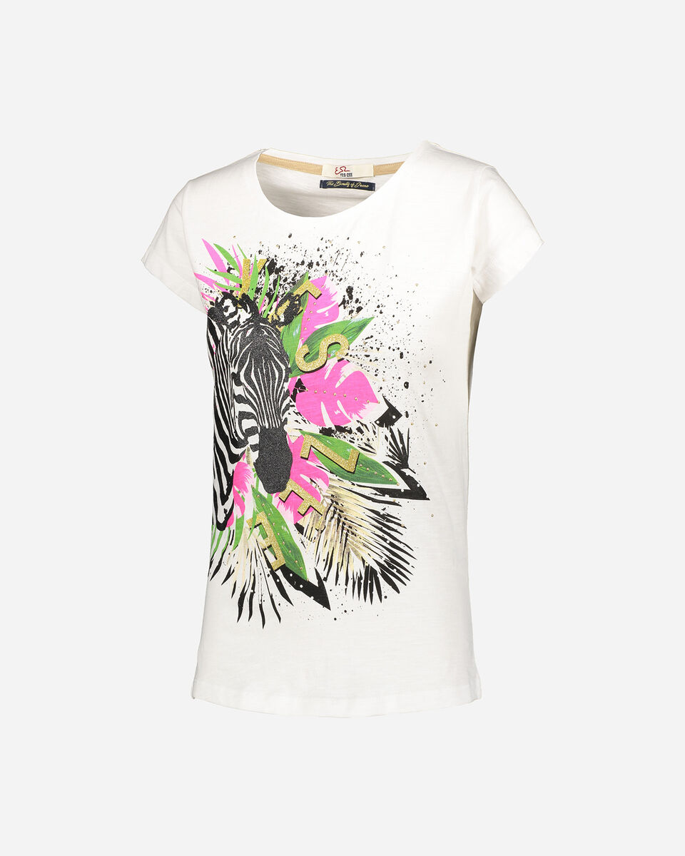  T-Shirt ESSENZA ZEBRA & FLOWERS W S4091279|0107|S scatto 0