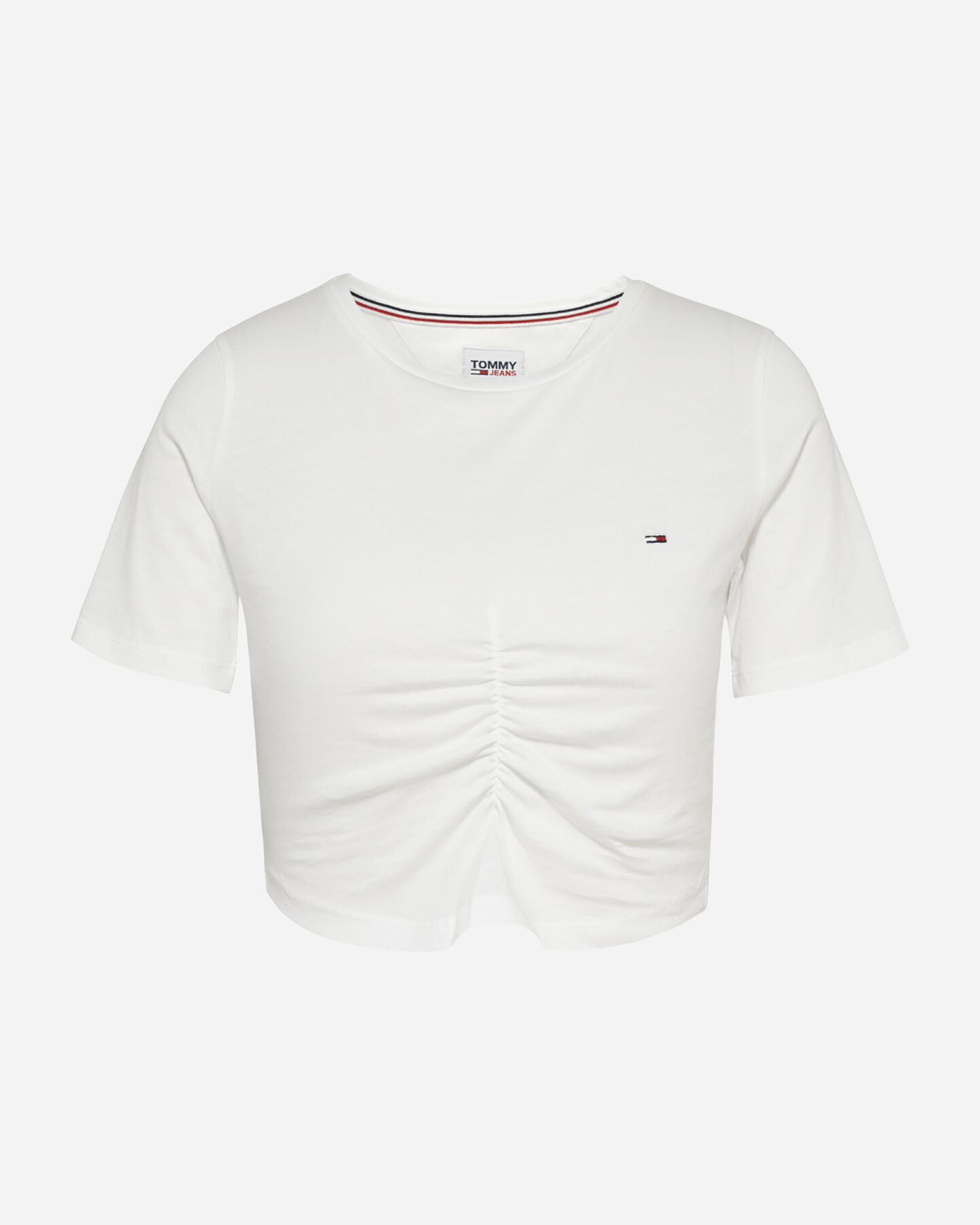  T-Shirt TOMMY HILFIGER RUCHE CROP SMALL FLAG W S4089051|YBR|XS scatto 0