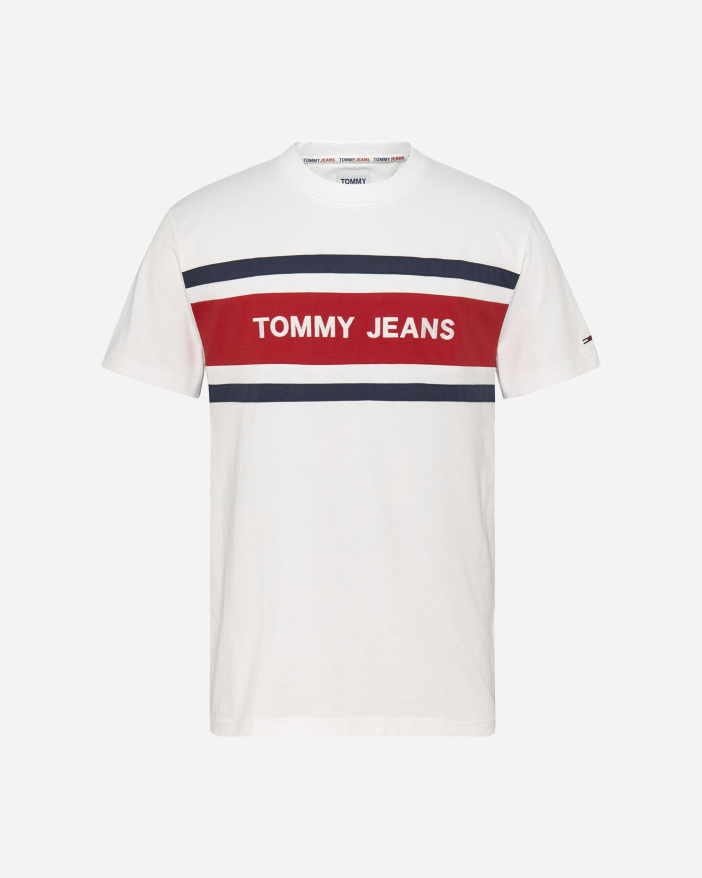  T-Shirt TOMMY HILFIGER LOGO STRIPES M S4112930 scatto 0