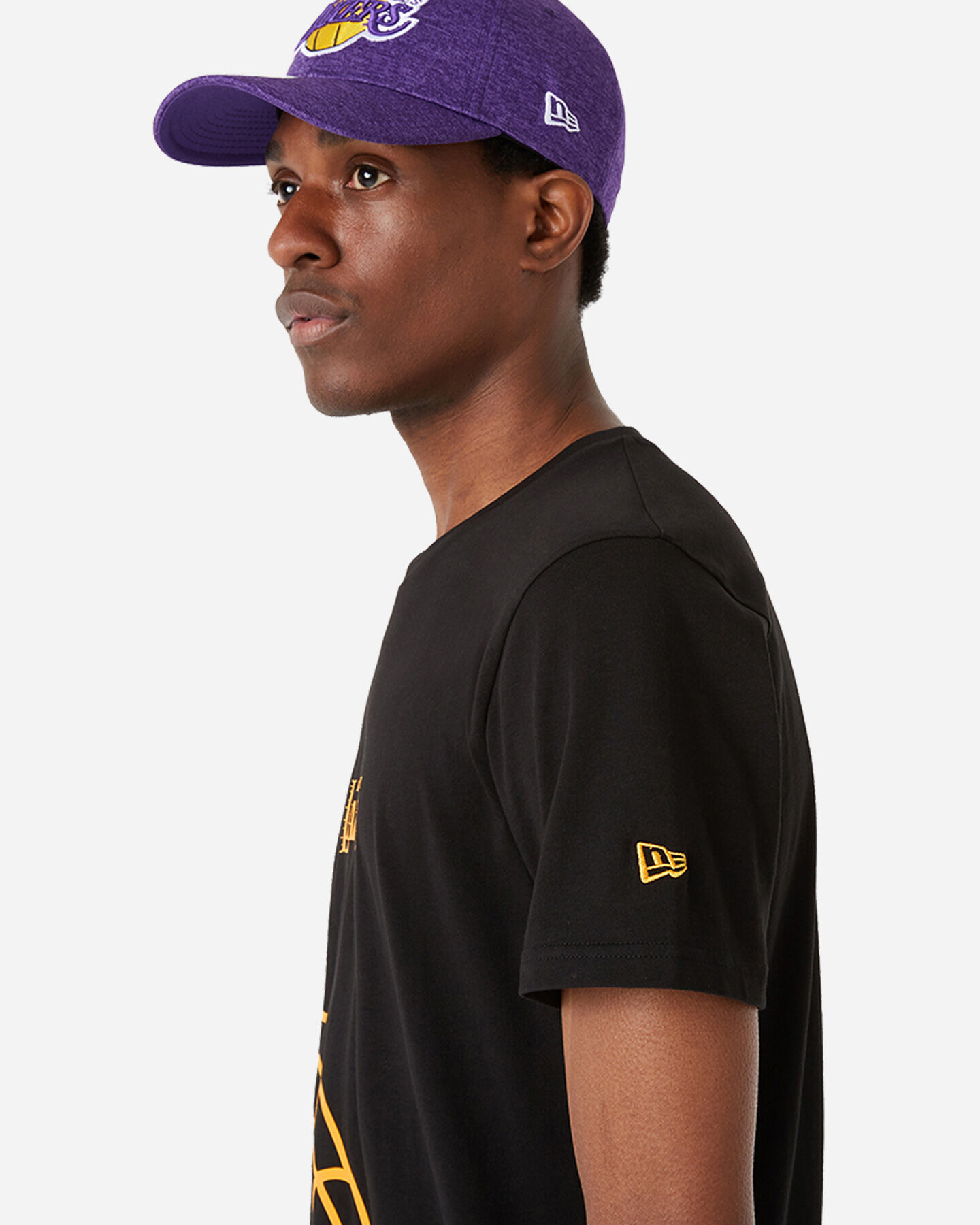  T-Shirt NEW ERA NBA ENLARGED LOGO LOS ANGELES LAKERS M S5340094|001|S scatto 1