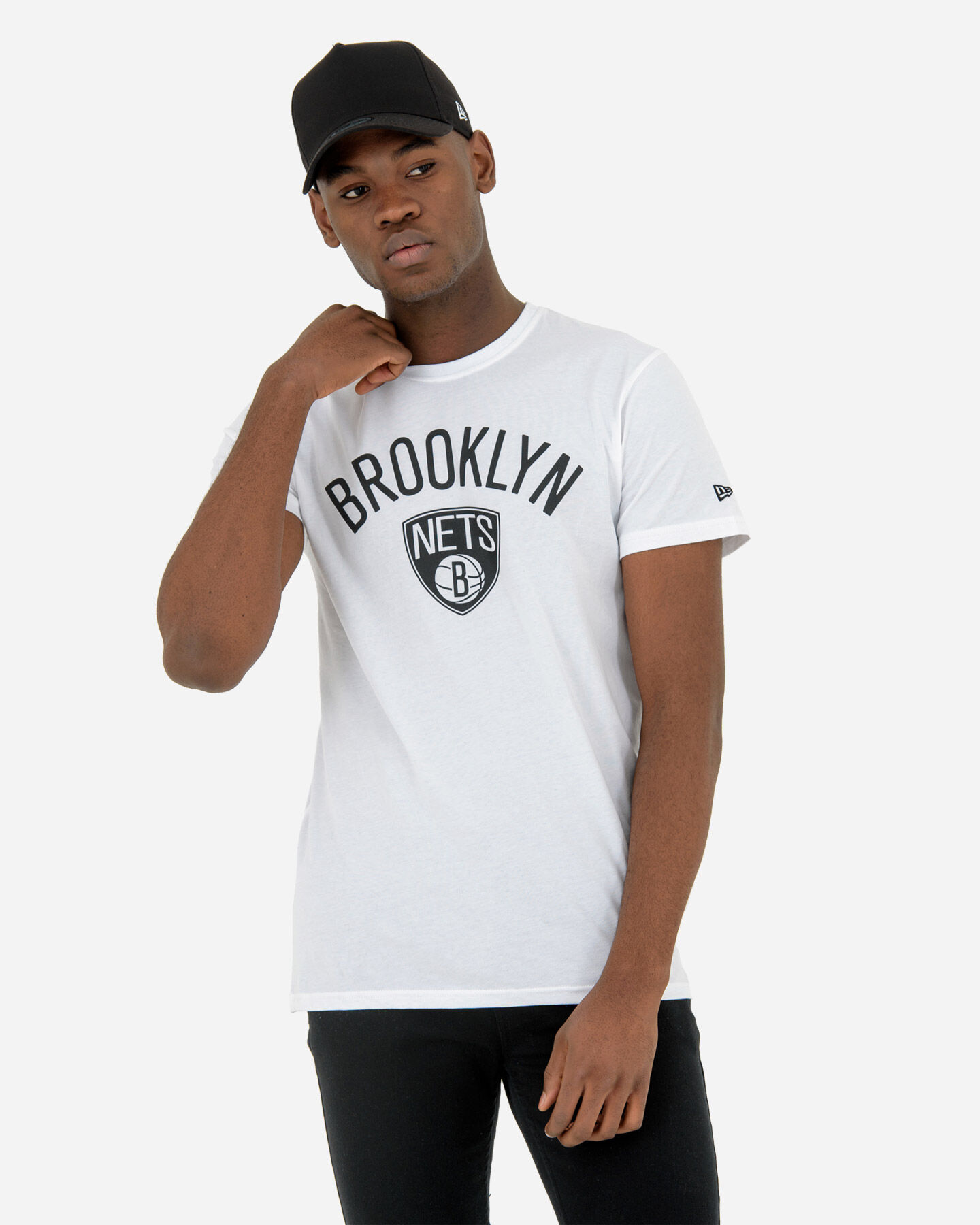 T-Shirt NEW ERA NBA LOGO BROOKLYN NETS M S5061642|100|S scatto 0