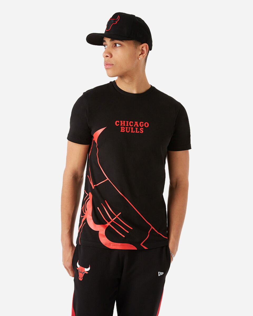  T-Shirt NEW ERA NBA ENLARGED LOGO LOS CHICAGO BULLS M S5340095|001|S scatto 0