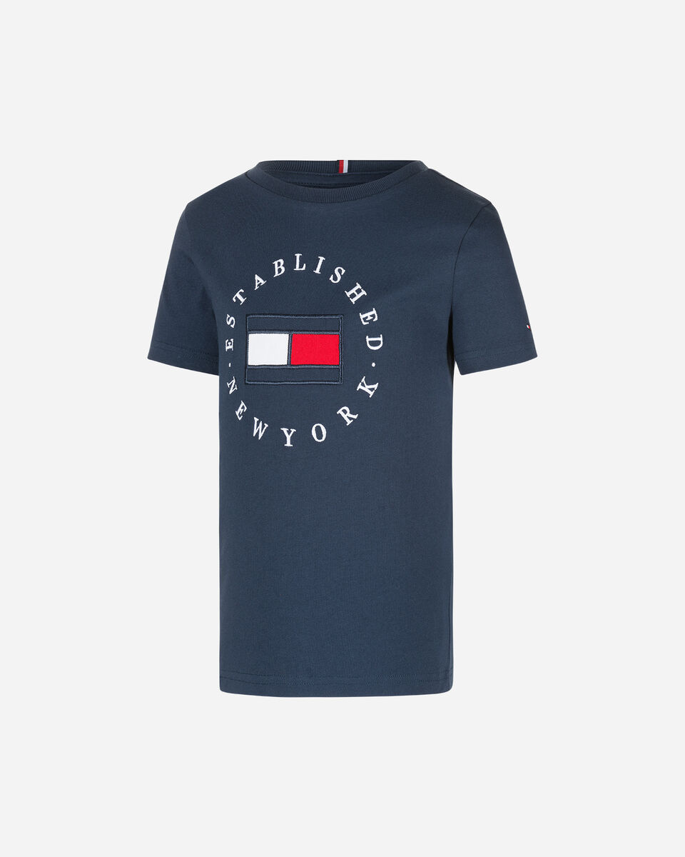  T-Shirt TOMMY HILFIGER FLAG JR S4076613|C87|8A scatto 0