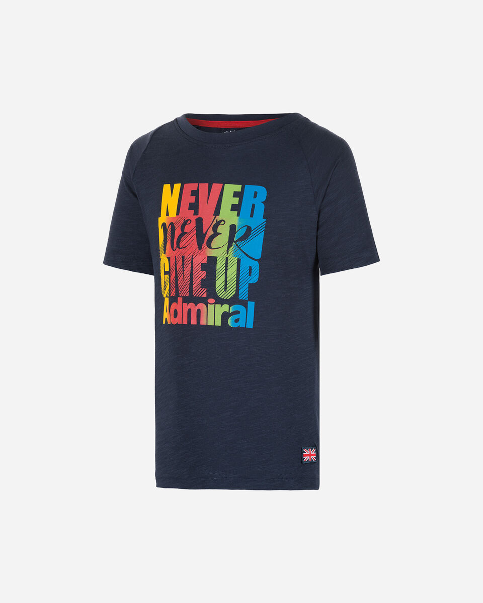  T-Shirt ADMIRAL NEVER GIVE UP JR S4075947|914|6A scatto 0