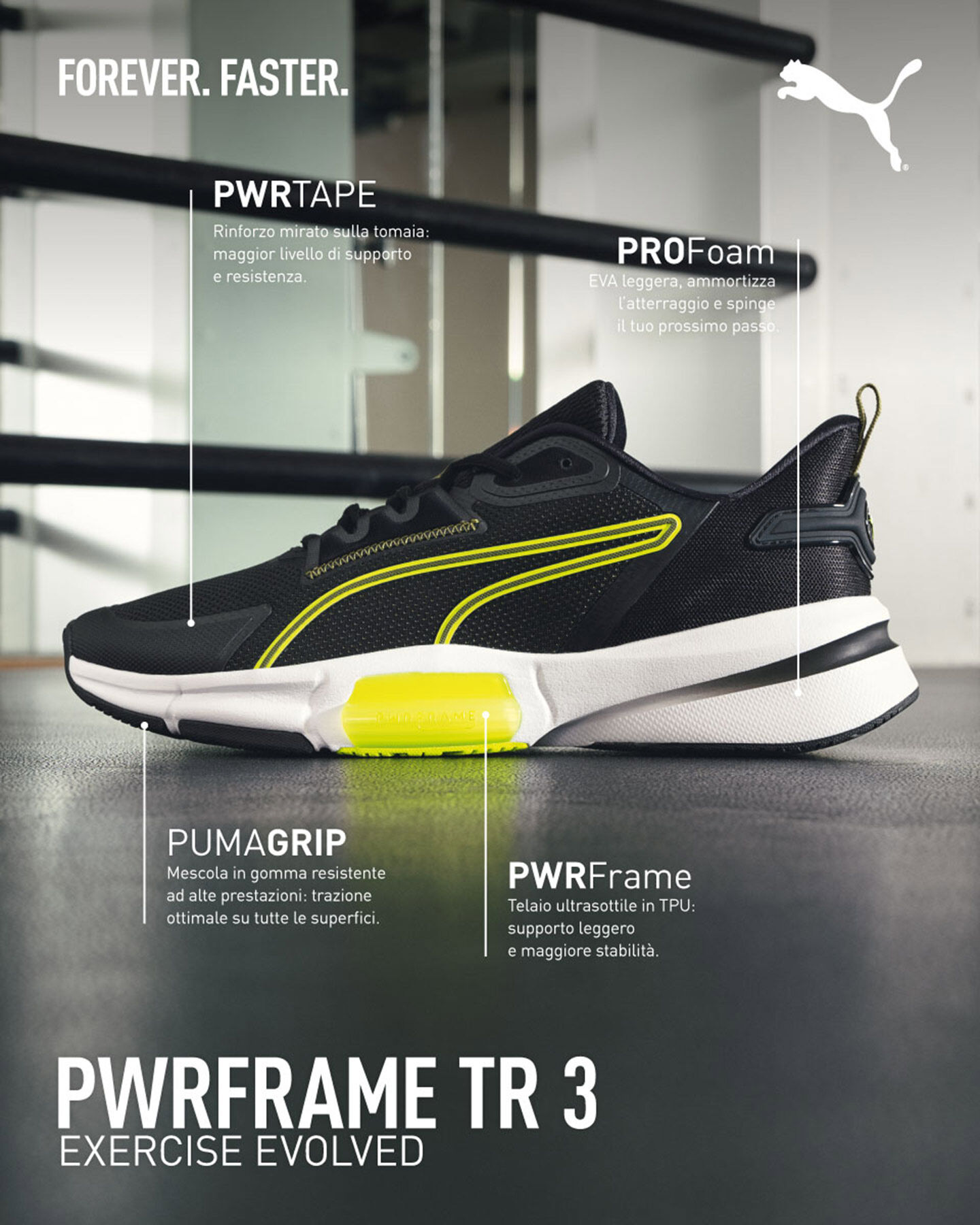  Scarpe training PUMA PWRFRAME TR3 M S5661637|03|6.5 scatto 5
