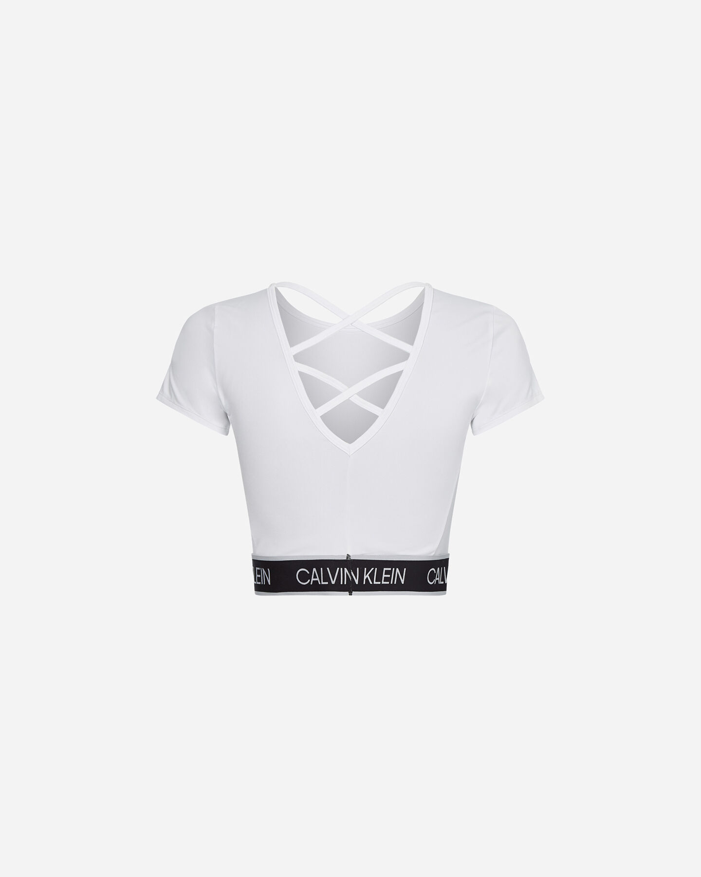  T-Shirt CALVIN KLEIN SPORT ELASTIC LOGO W S4092306|100|XS scatto 1