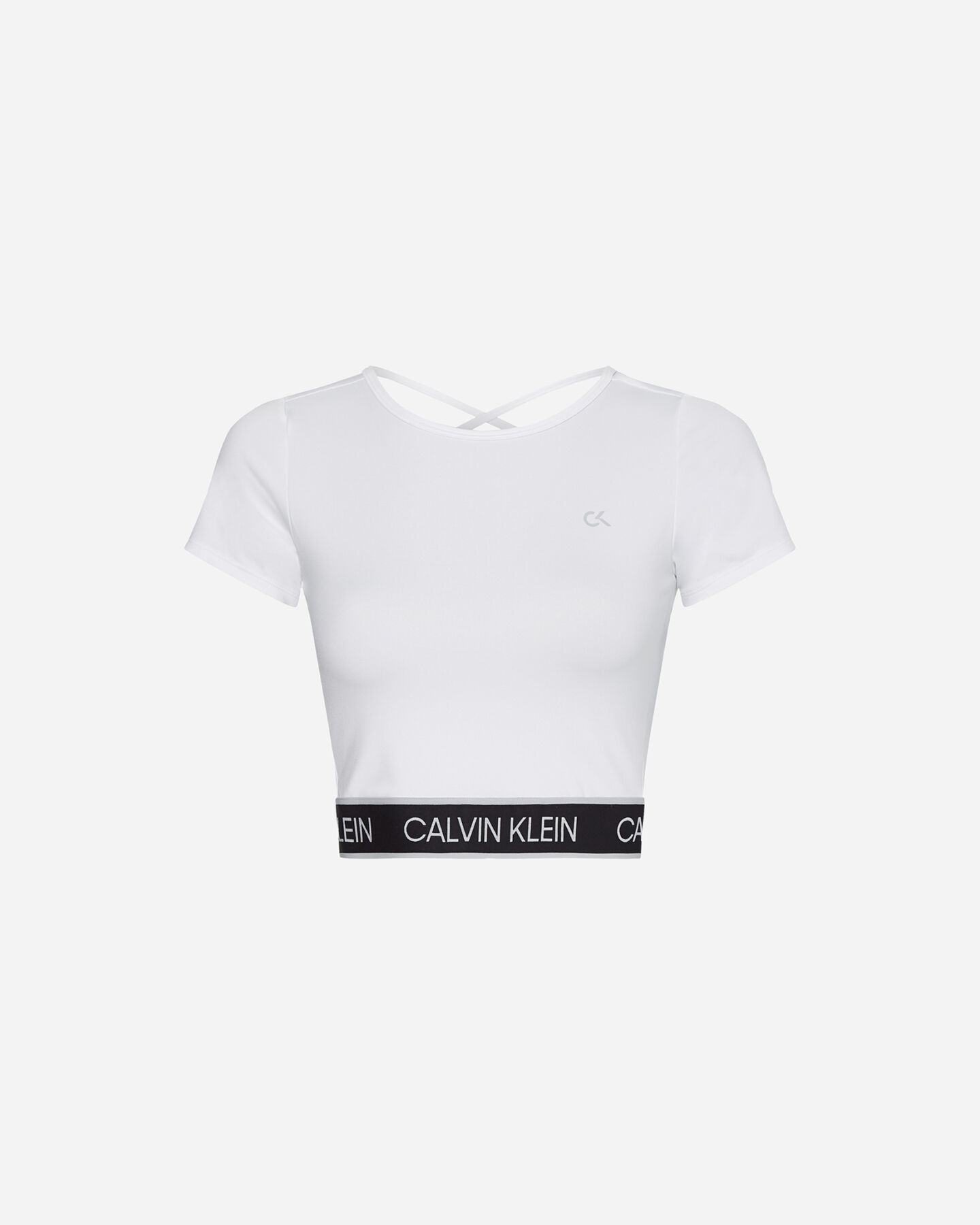  T-Shirt CALVIN KLEIN SPORT ELASTIC LOGO W S4092306|100|XS scatto 0