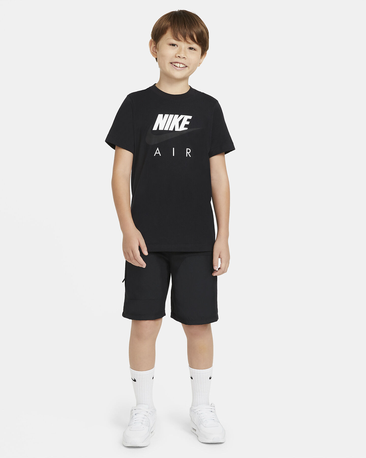  T-Shirt NIKE AIR SWOOSH JR S5223436|010|S scatto 5