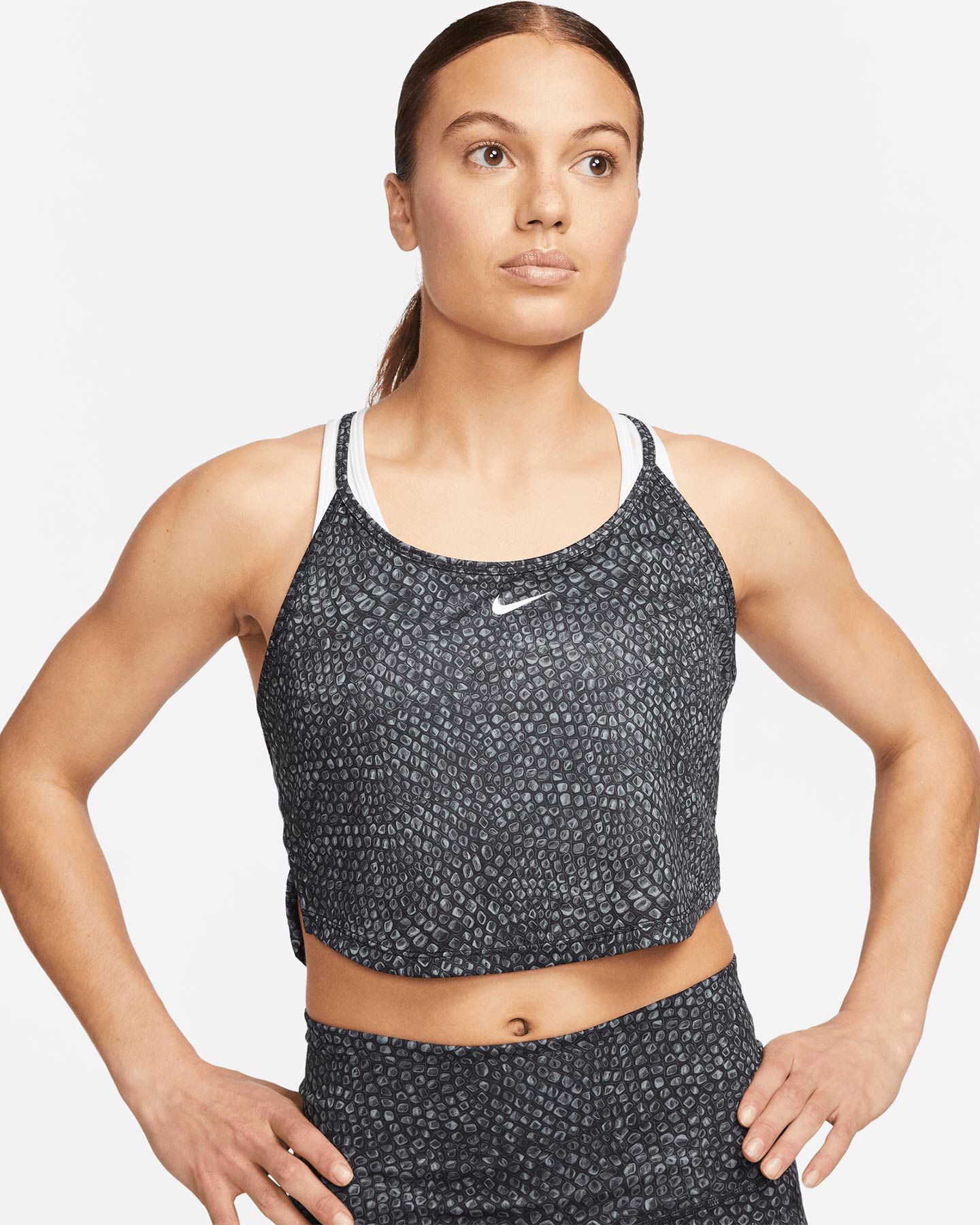  Canotta training NIKE CROP ALL OVER PRINTED W S5563223|010|XS scatto 1