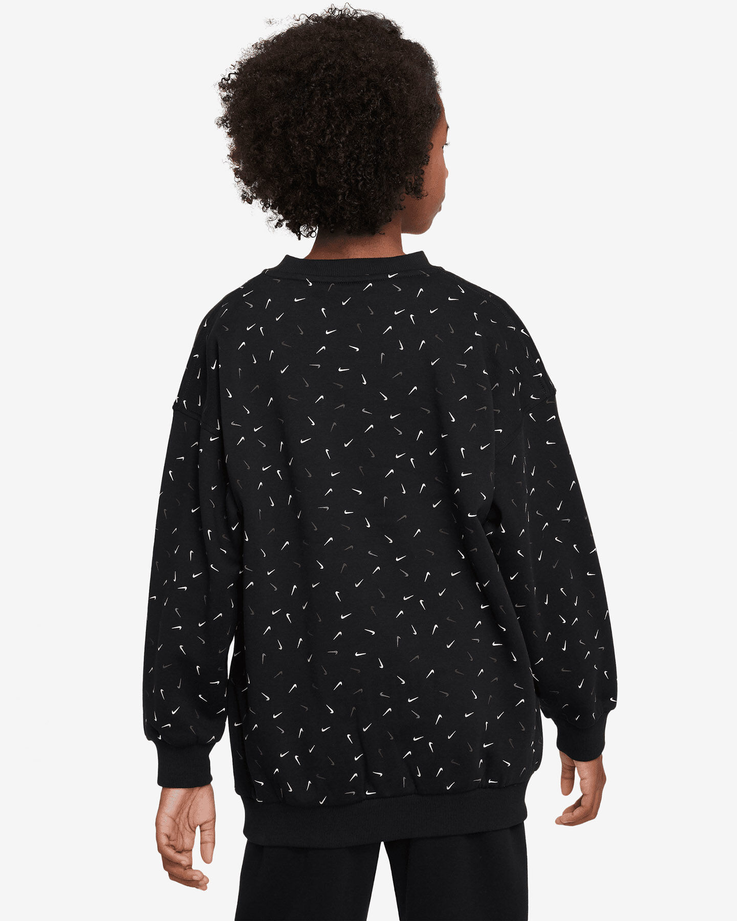 Felpa NIKE ALL OVER PRINTED SWOOSH JR S5588334|010|S scatto 1