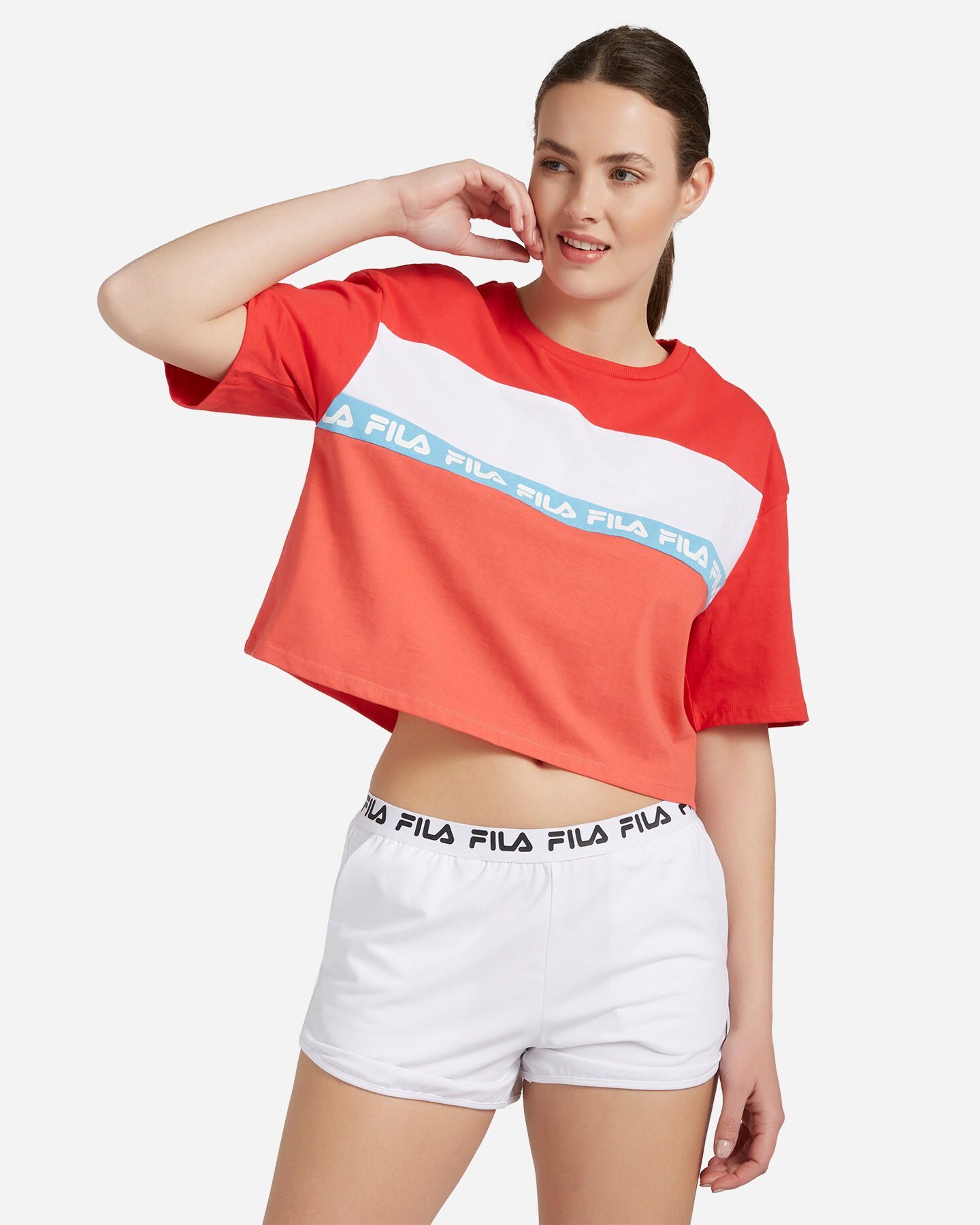  T-Shirt FILA CROP OVER COLOR BLOCK W S4088287|257/001|XS scatto 0