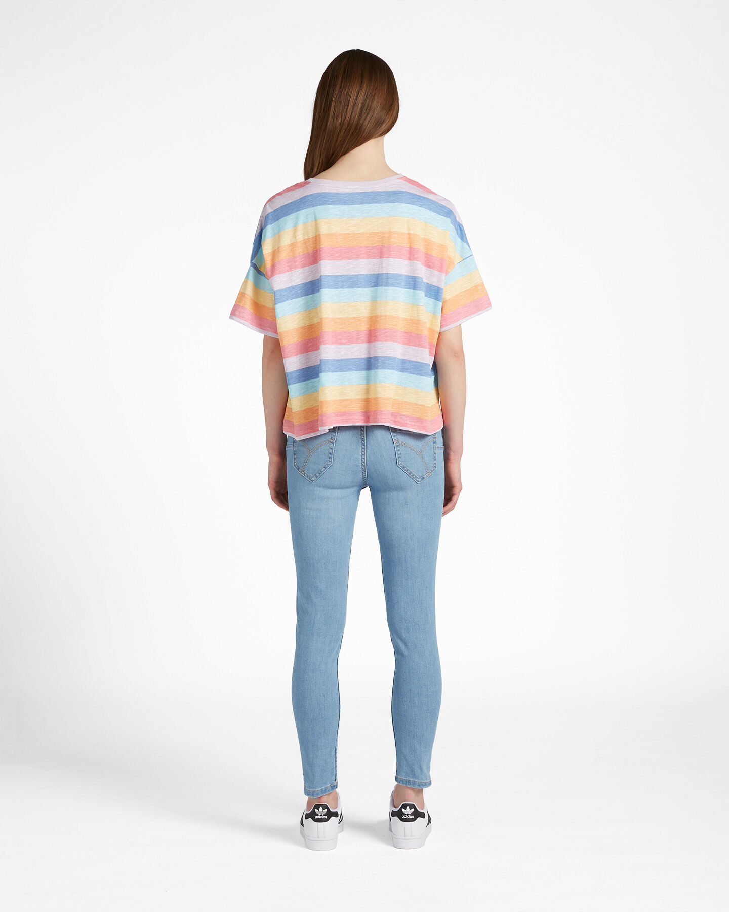  T-Shirt MISTRAL OVER CROP STRIPED W S4100685|896|UNI scatto 2
