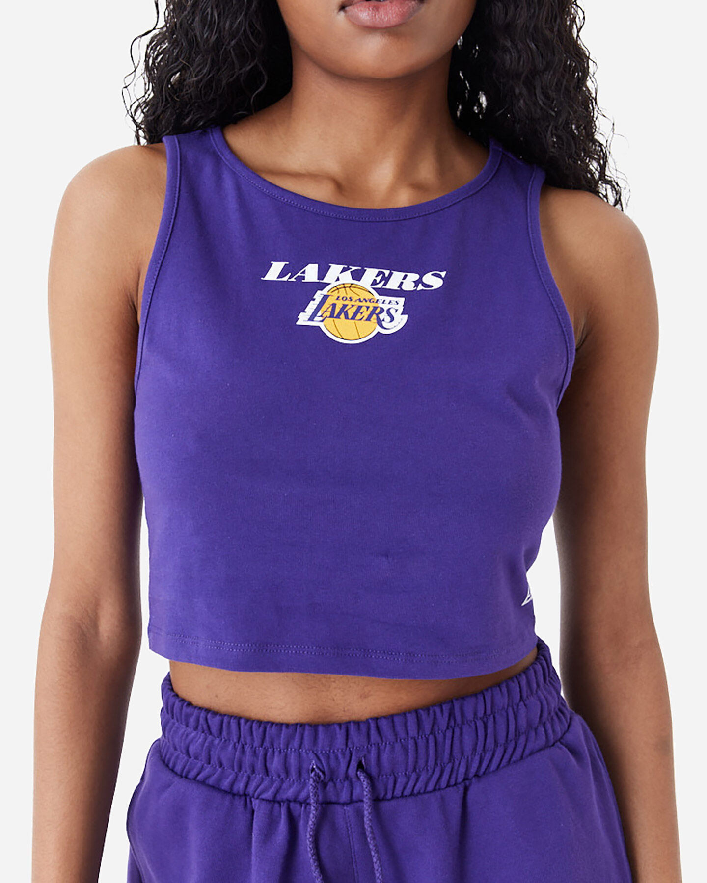  Canotta NEW ERA CROP LOS ANGELES LAKERS W S5683166|500|XS scatto 2