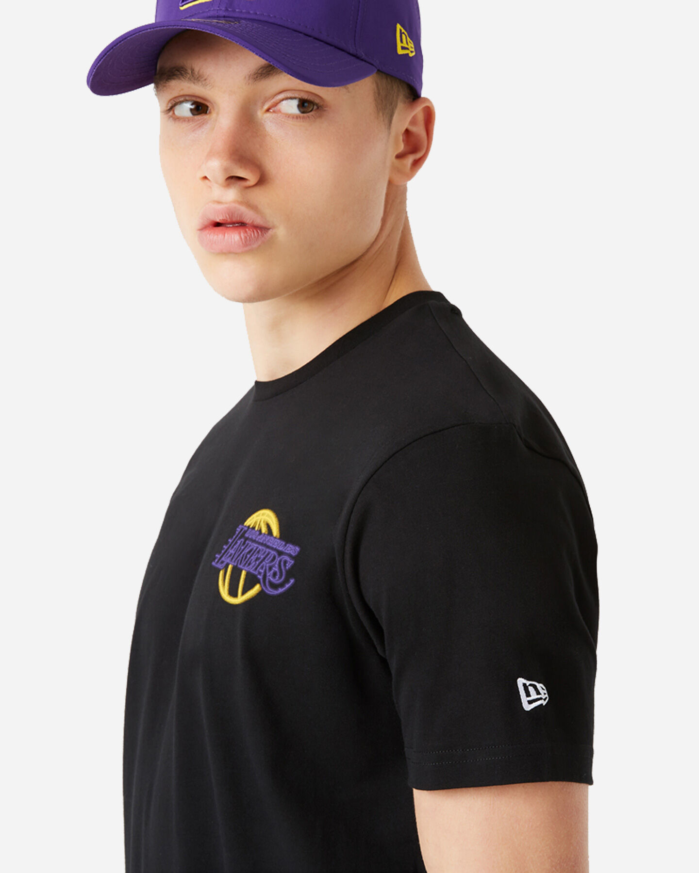  T-Shirt NEW ERA NBA NEON LOS ANGELES LAKERS M S5340085|001|S scatto 1