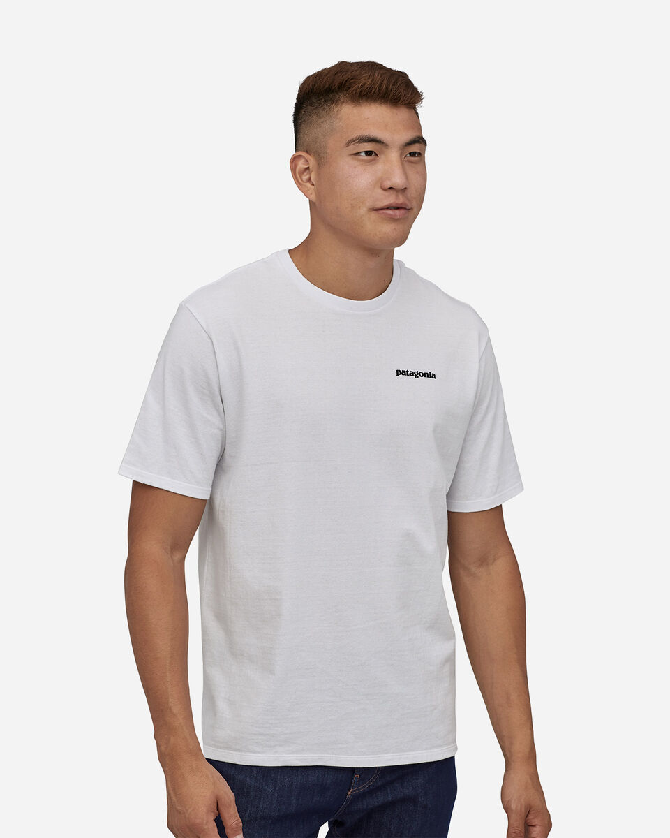  T-Shirt PATAGONIA BIG LOGO M S4089221|WHI|S scatto 0