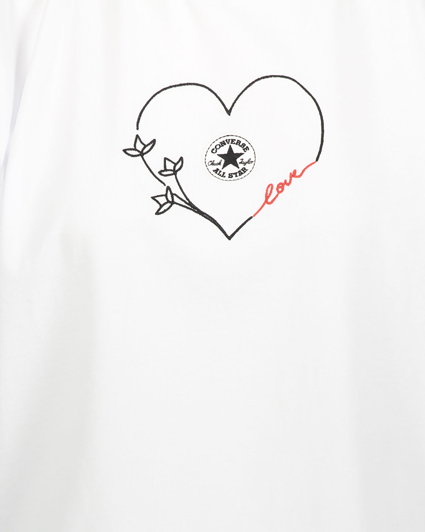  T-Shirt CONVERSE CROP CHUCK LOVE W S5300560|100|XS scatto 2