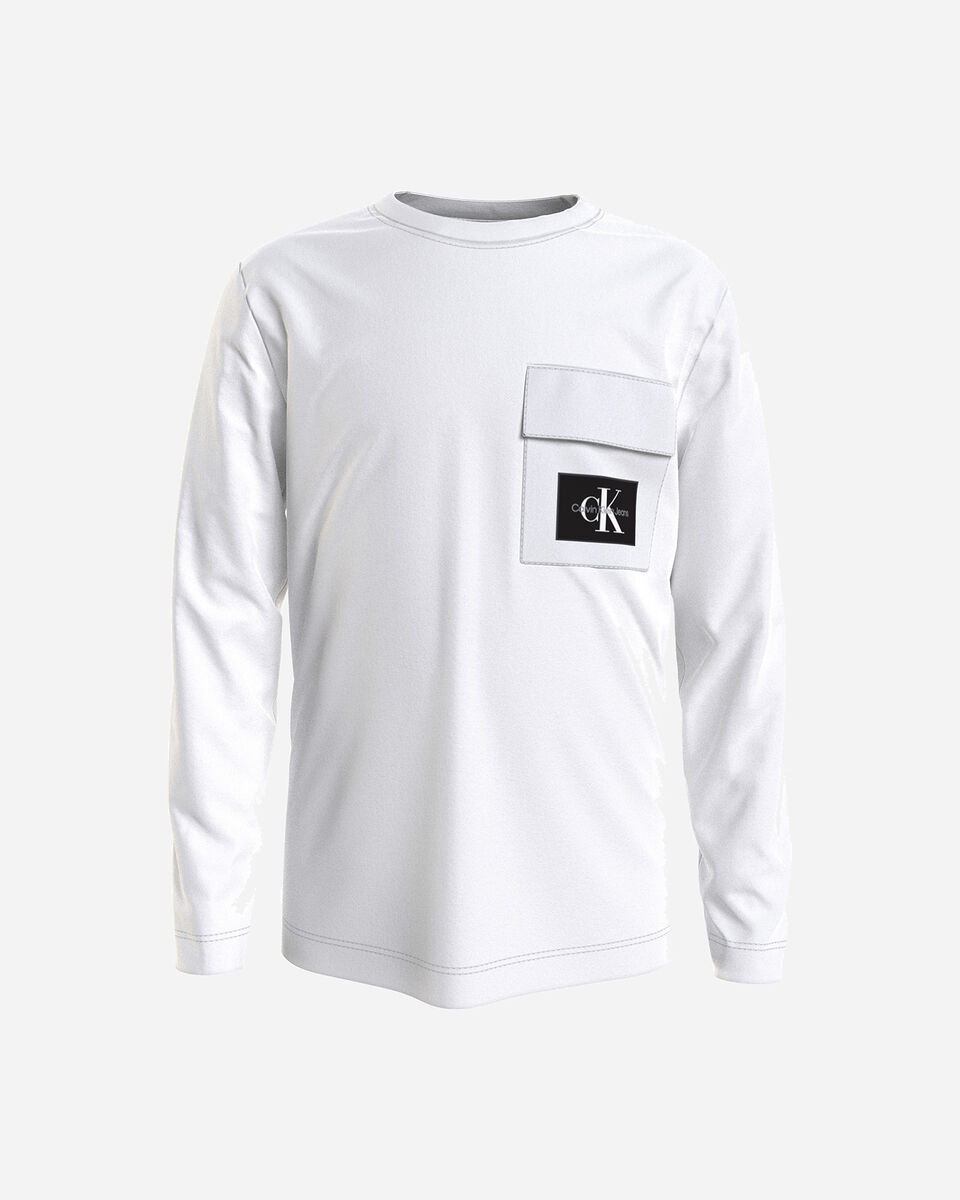  T-Shirt CALVIN KLEIN JEANS POCKET JR S4126696|YAF|14A scatto 0