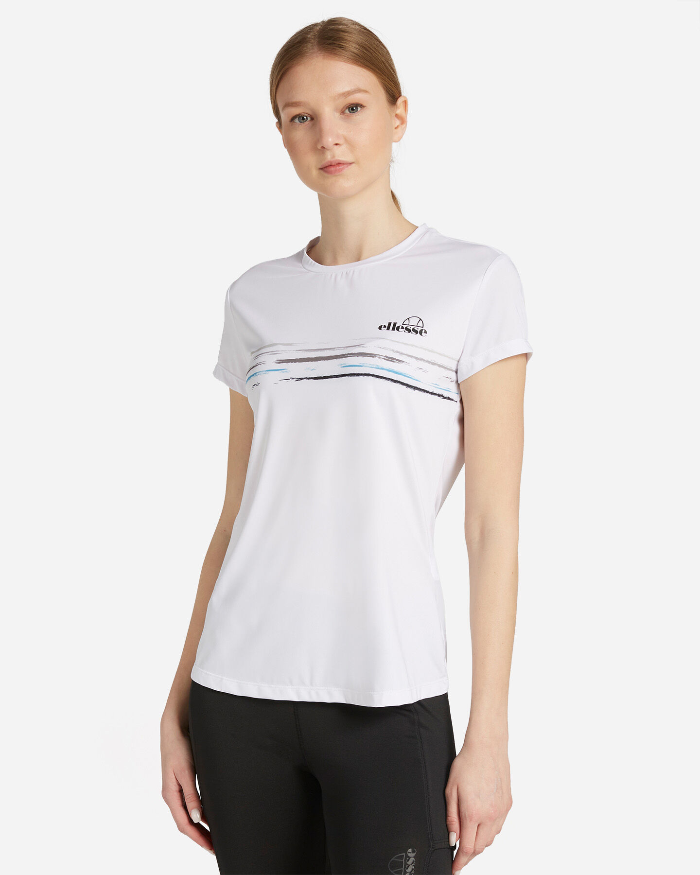  T-Shirt tennis ELLESSE FIVE STRIPES W S4117584|001|M scatto 0