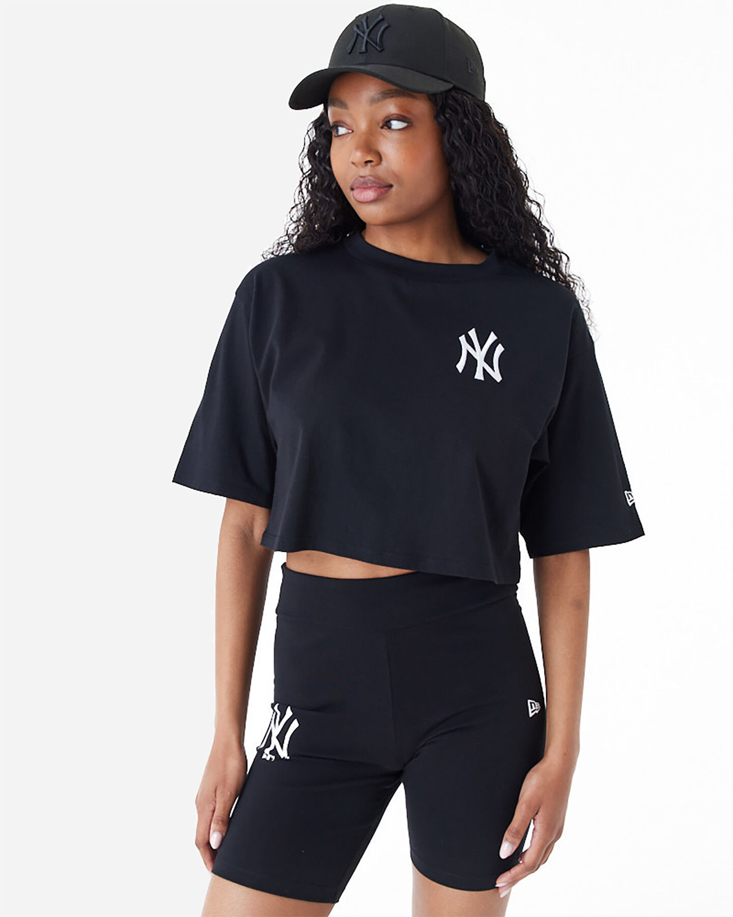  T-Shirt NEW ERA CROP NEW YORK YANKEES W S5684113|001|XS scatto 3