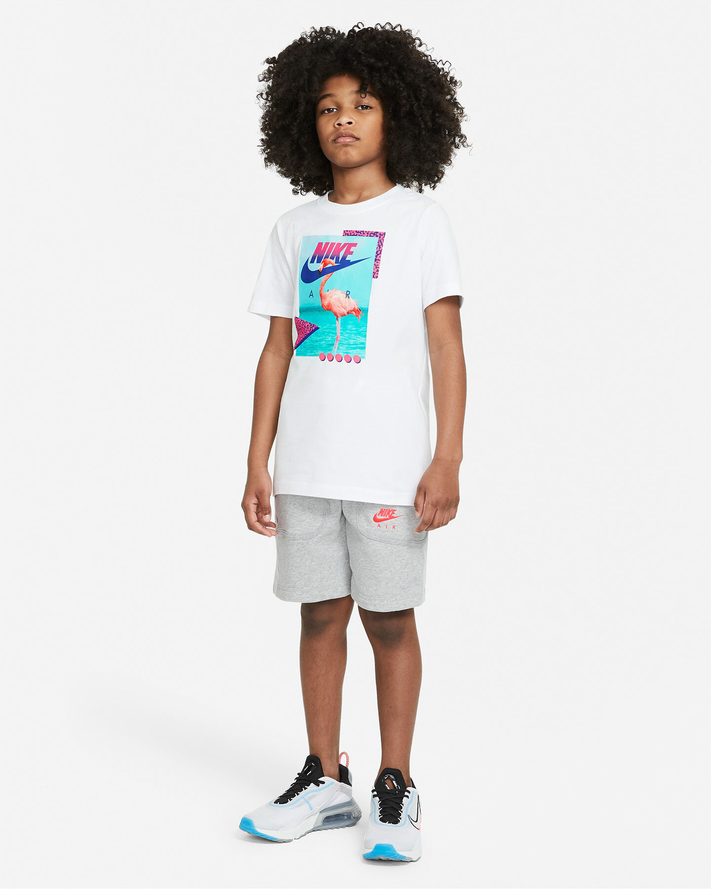  T-Shirt NIKE BEACH FLAMINGO JR S5302014|100|S scatto 3