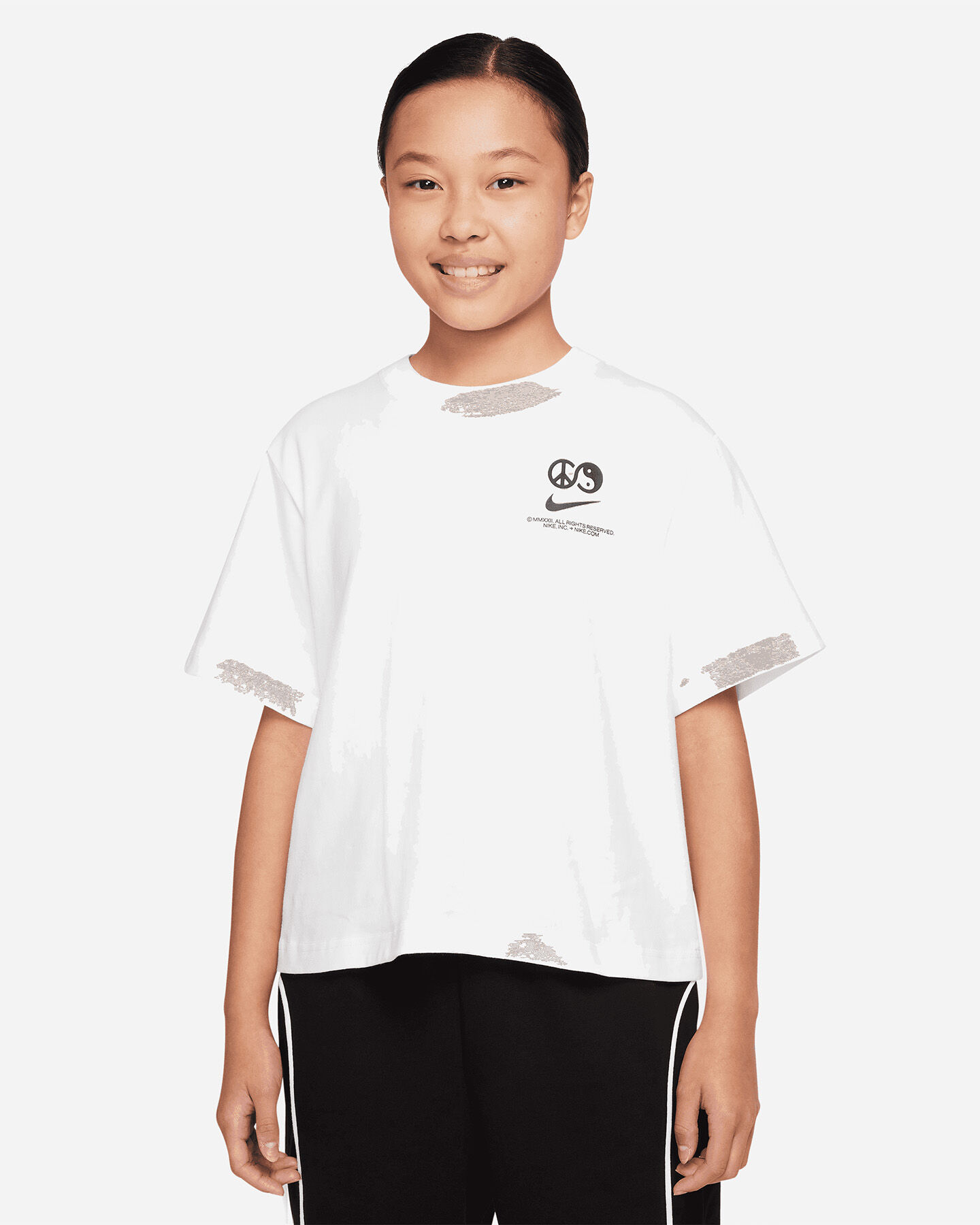  T-Shirt NIKE BACK YIN YANG JR S5458133|100|S scatto 0