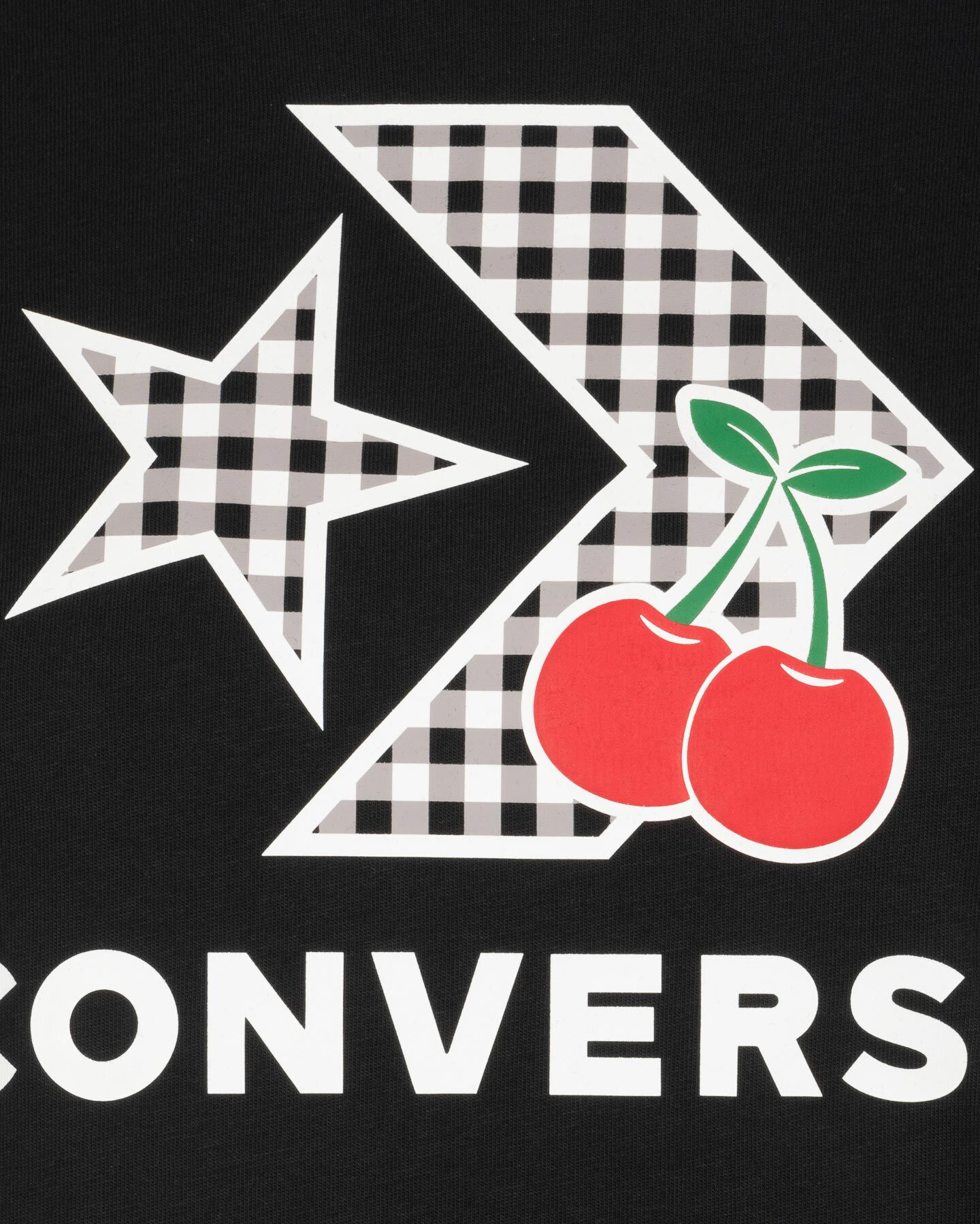  T-Shirt CONVERSE PATCH CHERRY STAR CHEVRON W S5661113|001|XS scatto 2