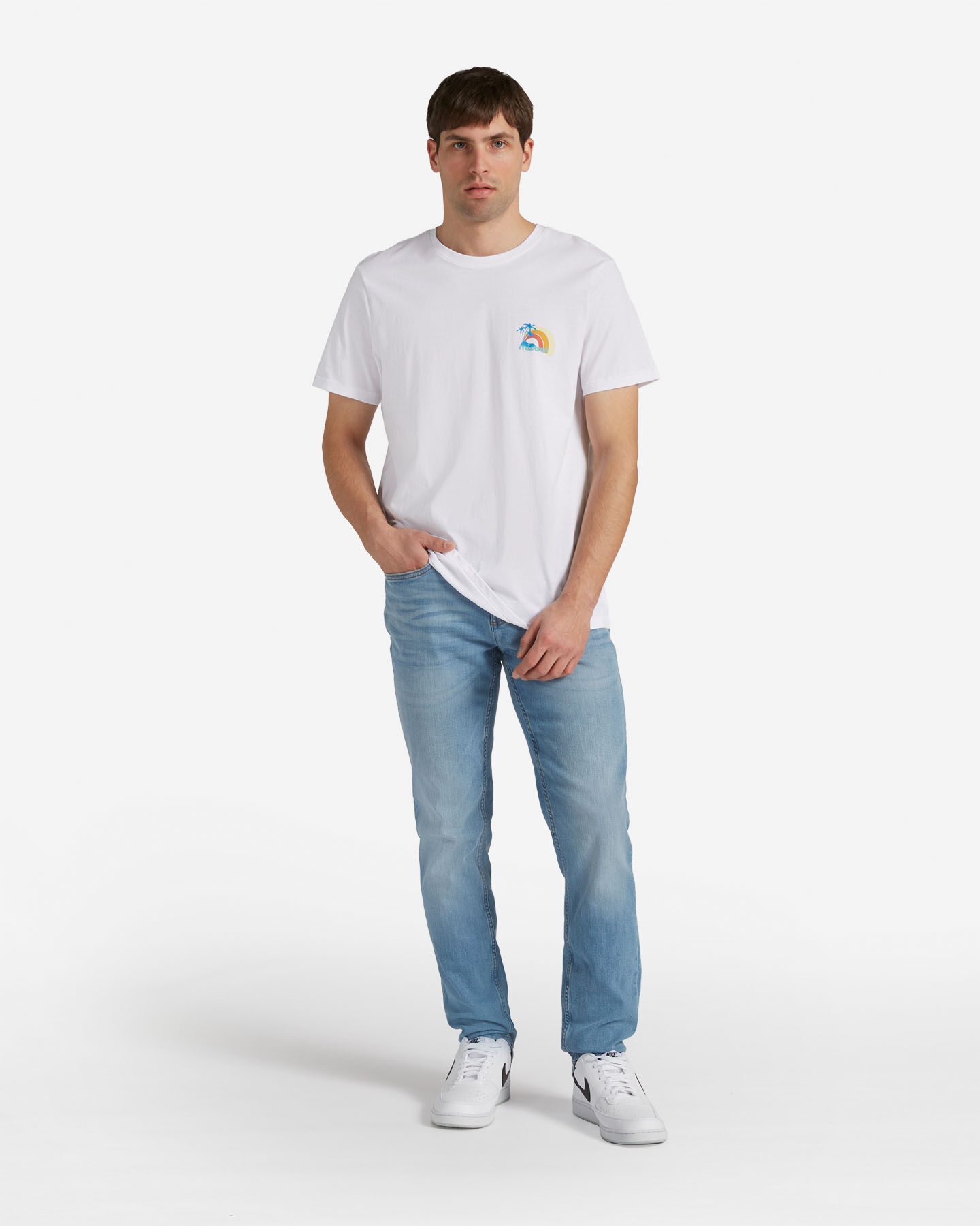  T-Shirt MISTRAL RAINBOW M S4130289|BIANCO|S scatto 1