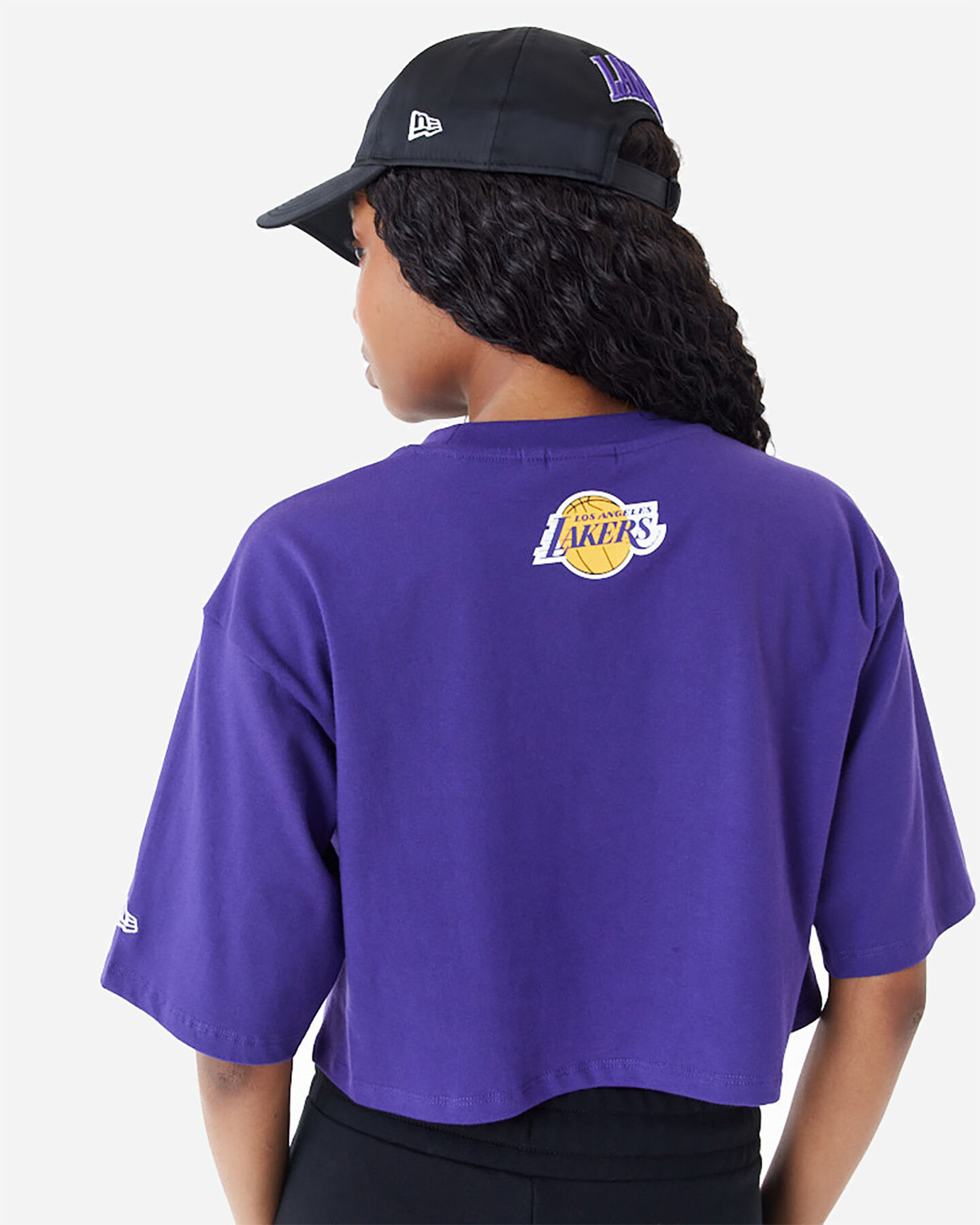  T-Shirt NEW ERA CROP LOS ANGELES LAKERS W S5684119|500|XS scatto 4