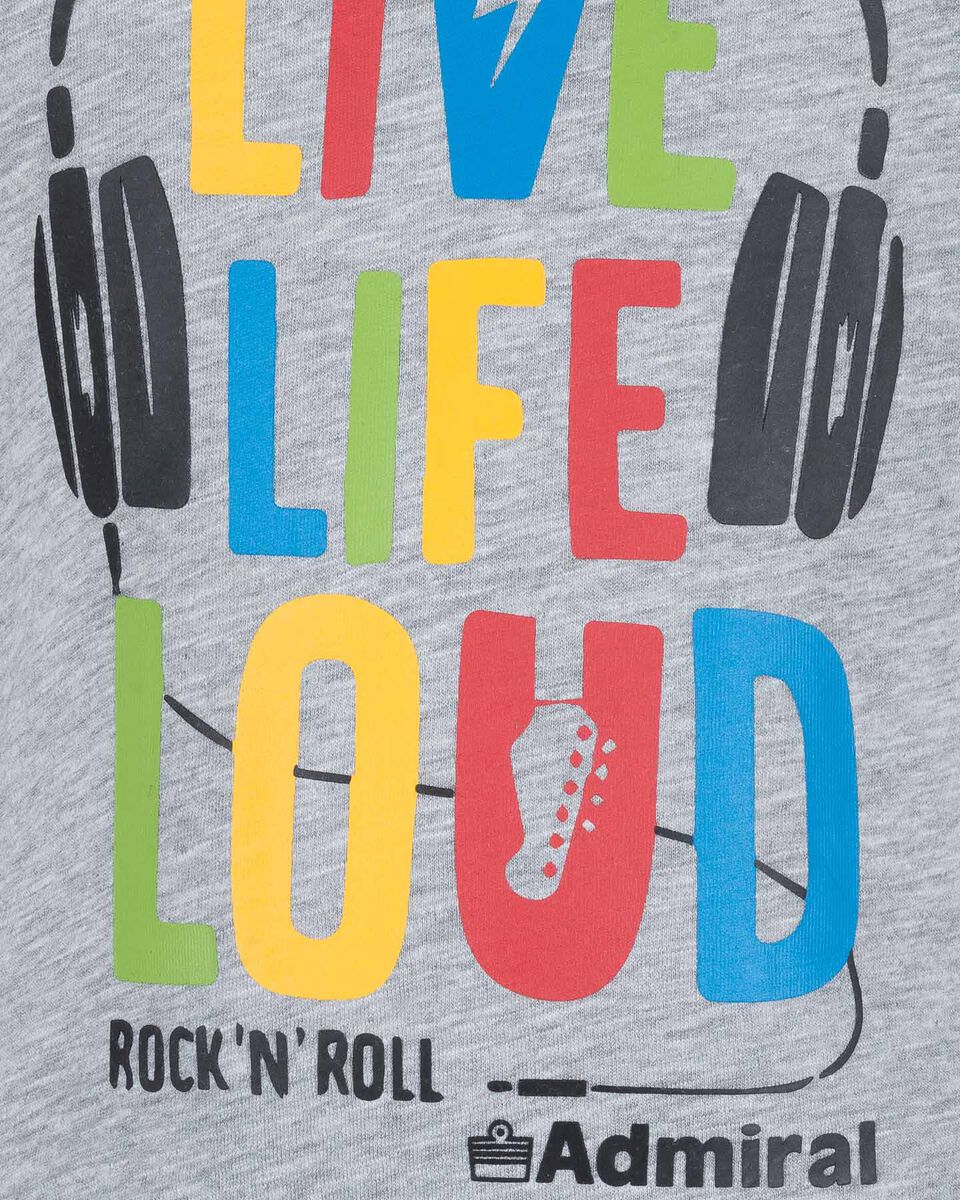  T-Shirt ADMIRAL LIVE LIFE LOUD JR S4075949|GM03/914|6A scatto 2