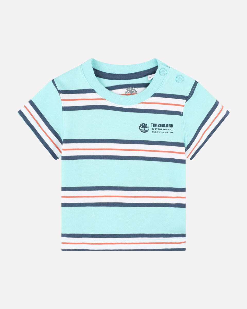  T-Shirt TIMBERLAND STRIPES MULTICOLOR JR S4131423|75W|18M scatto 0