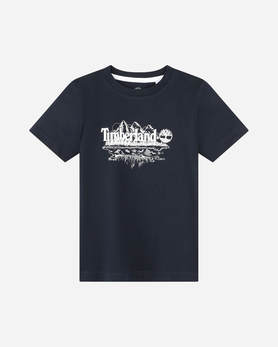  T-Shirt TIMBERLAND MOUNTAIN LOGO JR S4131413|83D|06A scatto 0