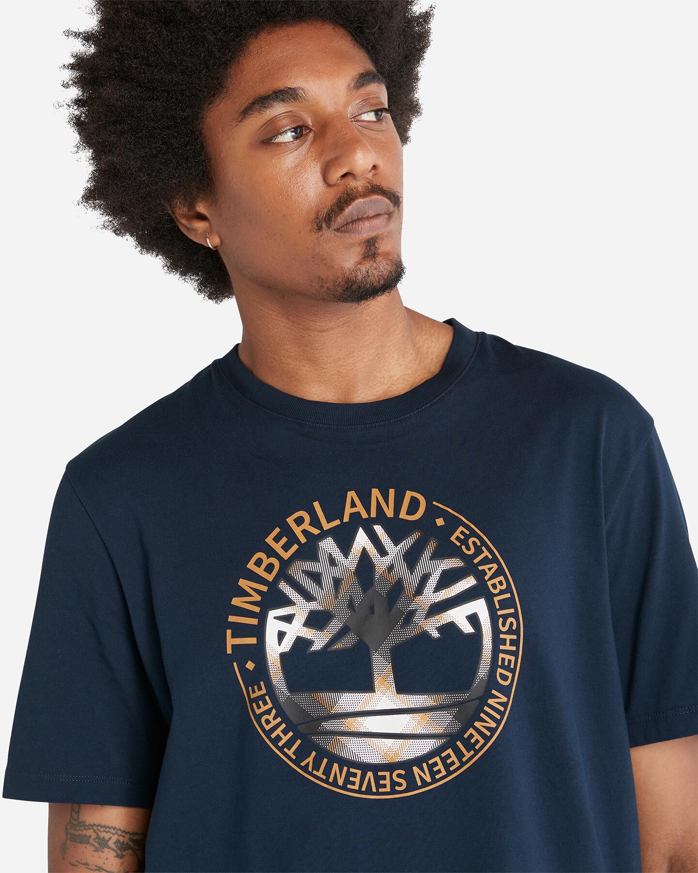  T-Shirt TIMBERLAND TREE PLAID LOGO M S4115297|4331|S scatto 3